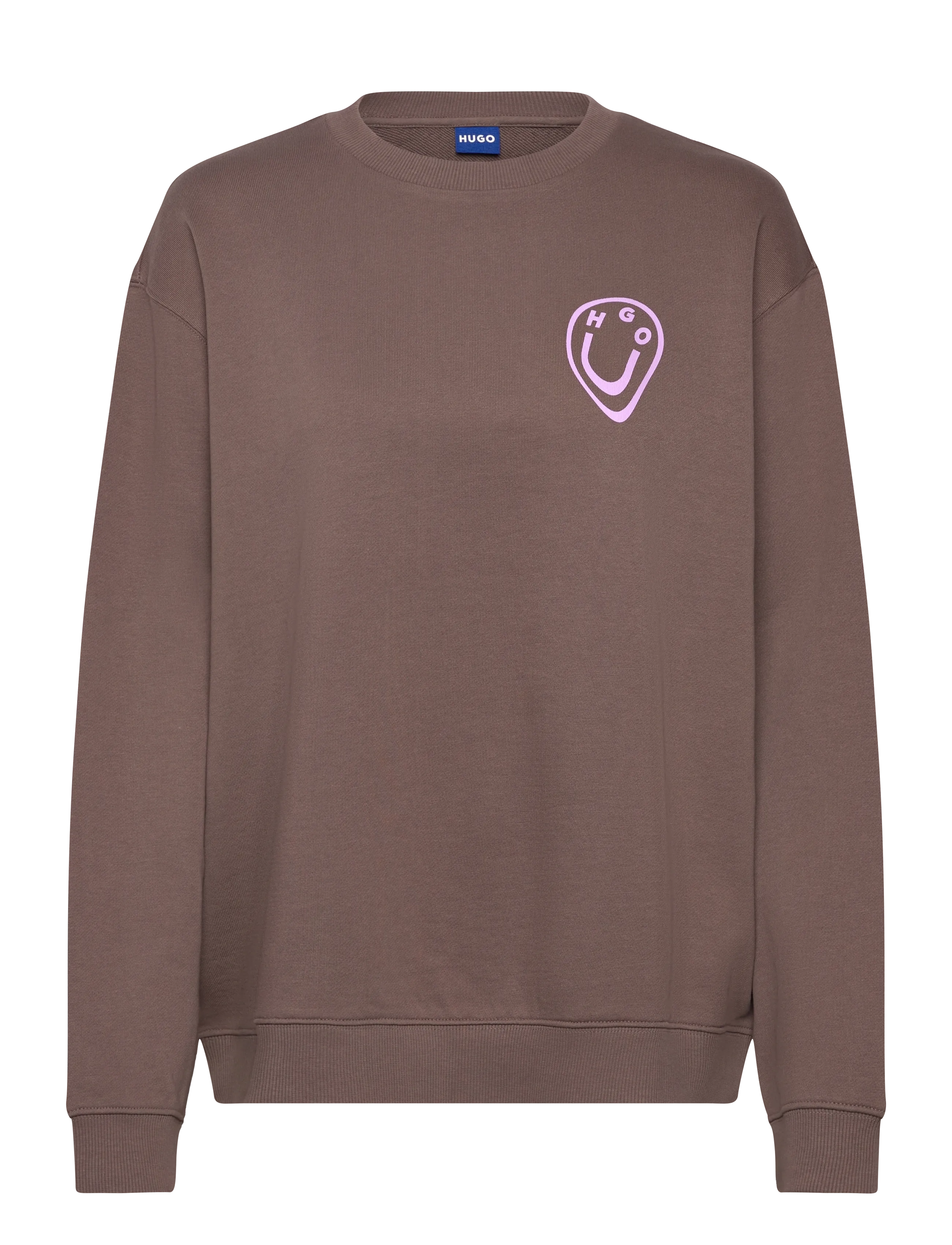HUGO BLUE Oversized Crew_B_3 - Kläder - RUST/COPPER / brown