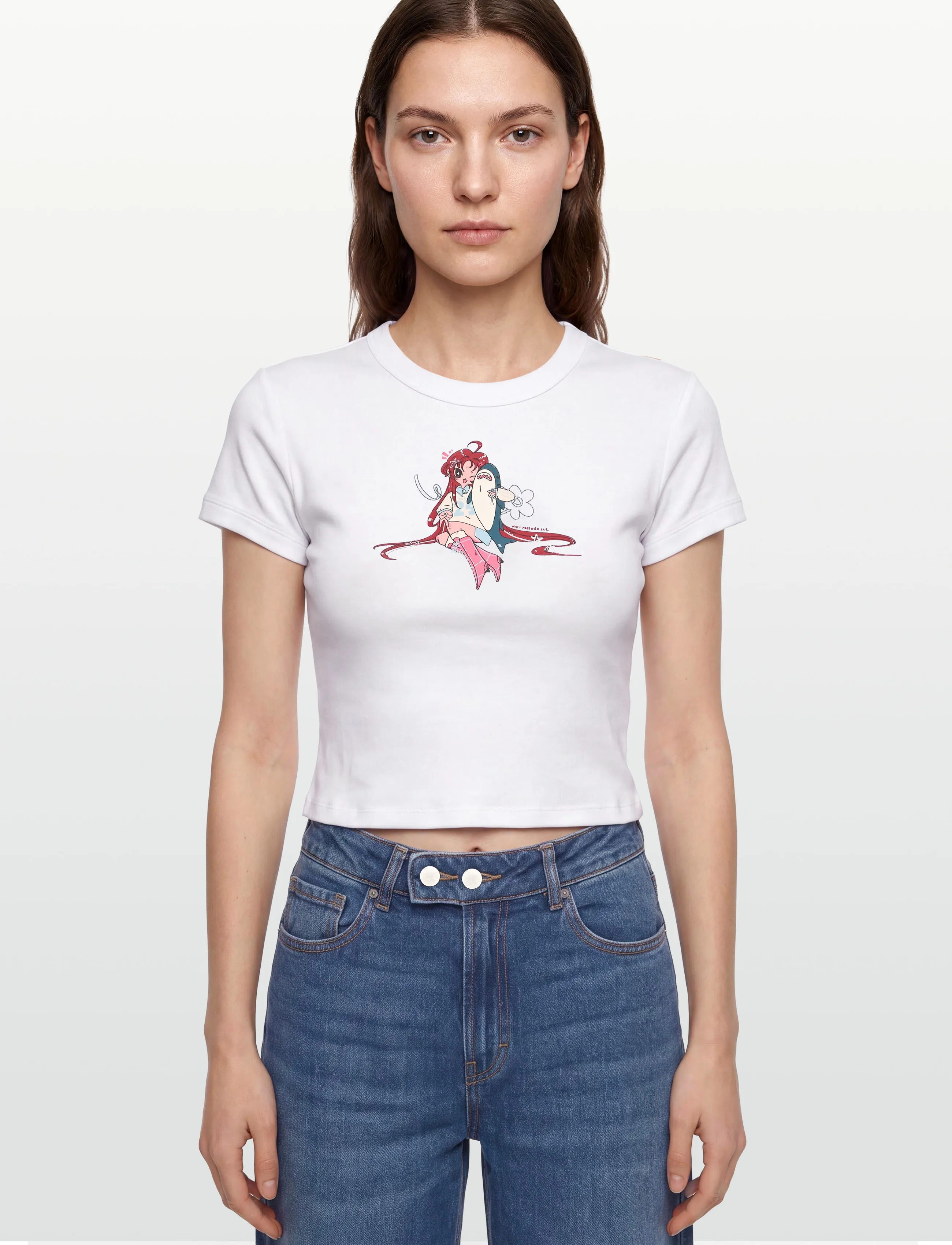HUGO BLUE - Dalia_B_2 - t-shirts - white - 3