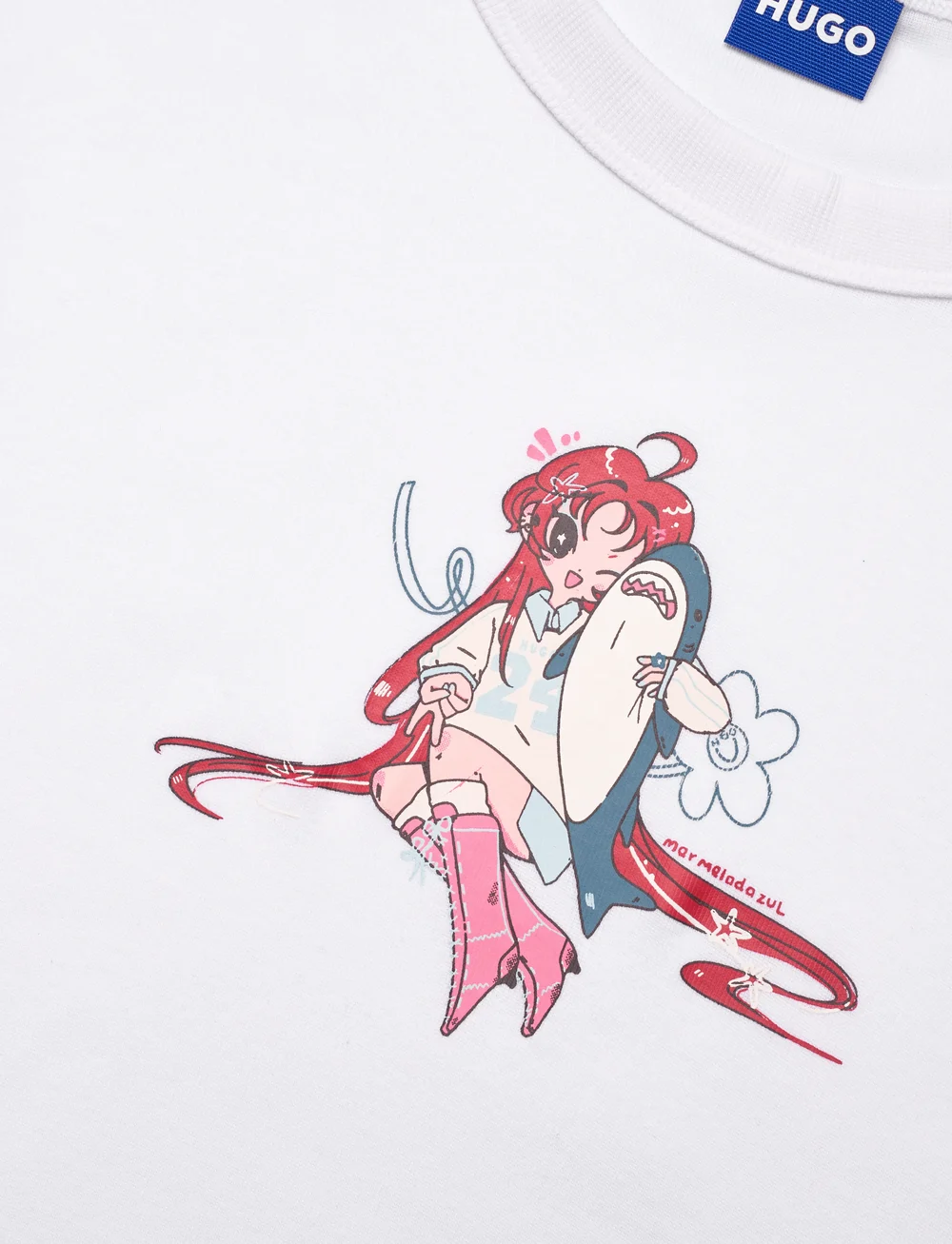 HUGO BLUE - Dalia_B_2 - t-shirts - white - 2