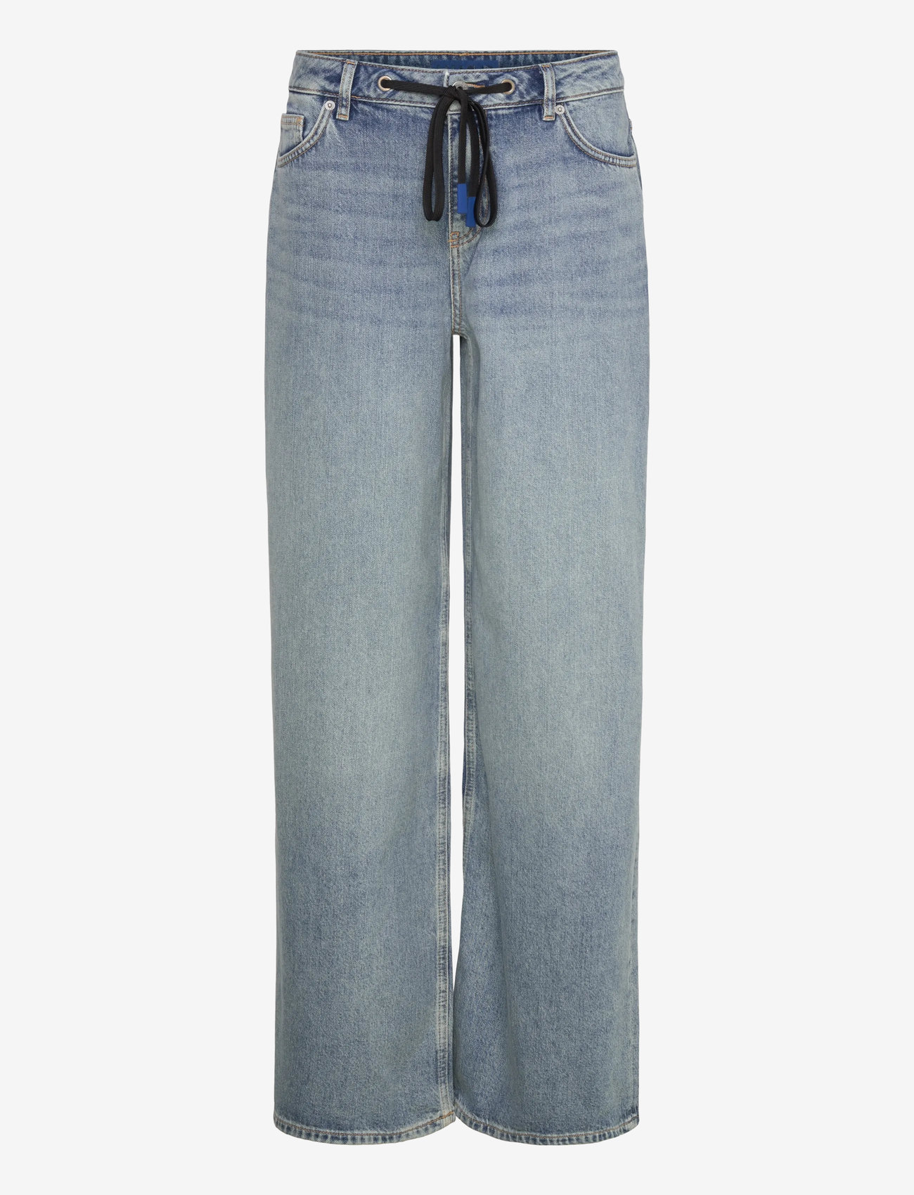 HUGO BLUE - Gobana_B - hosen mit weitem bein - medium blue - 0