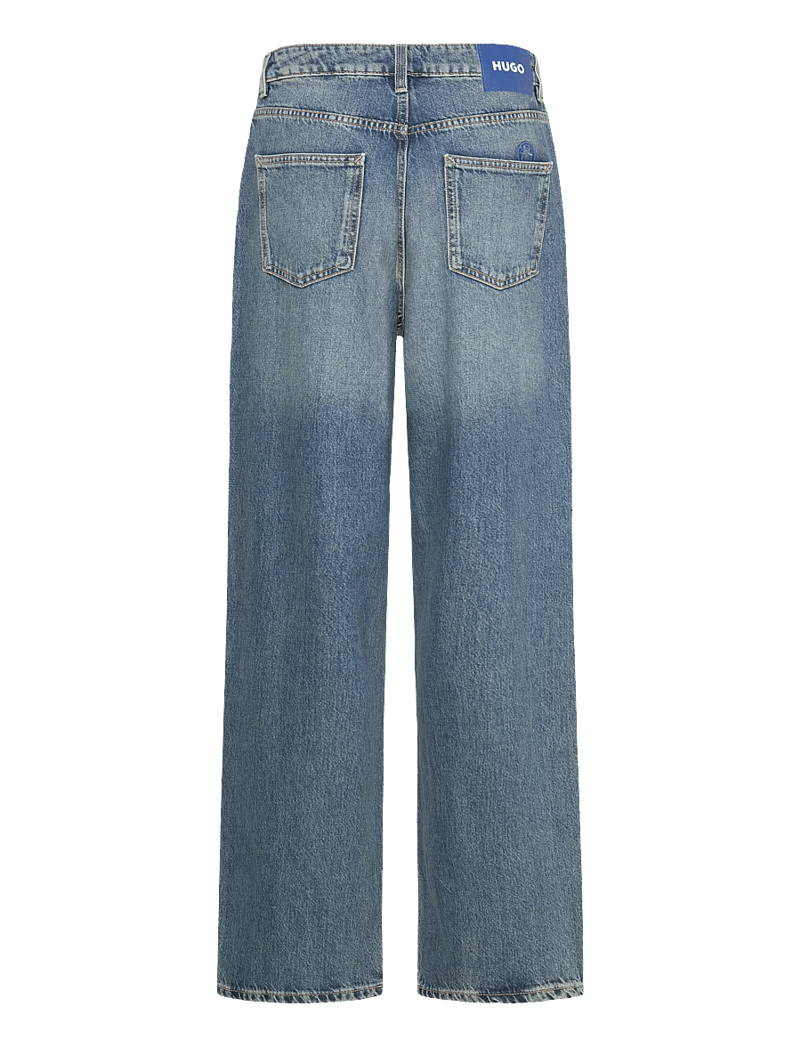 HUGO BLUE - Leni_B - hosen mit weitem bein - medium blue - 1