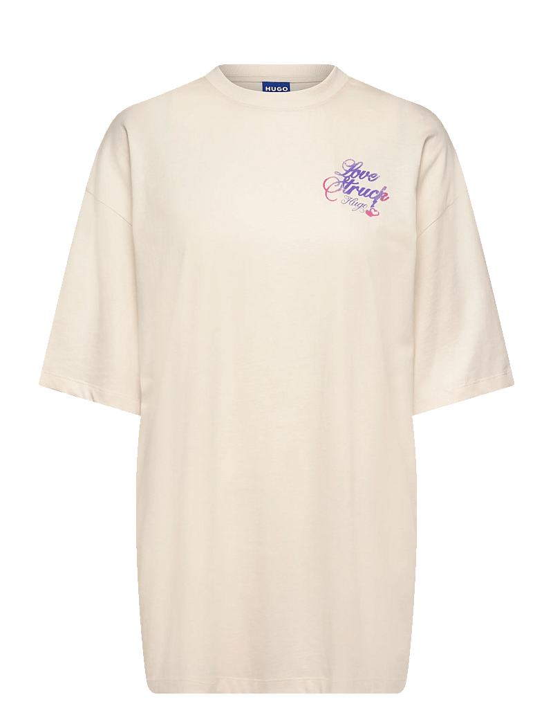 HUGO BLUE - Oversize_tee_B_5 - t-shirts - open white - 0