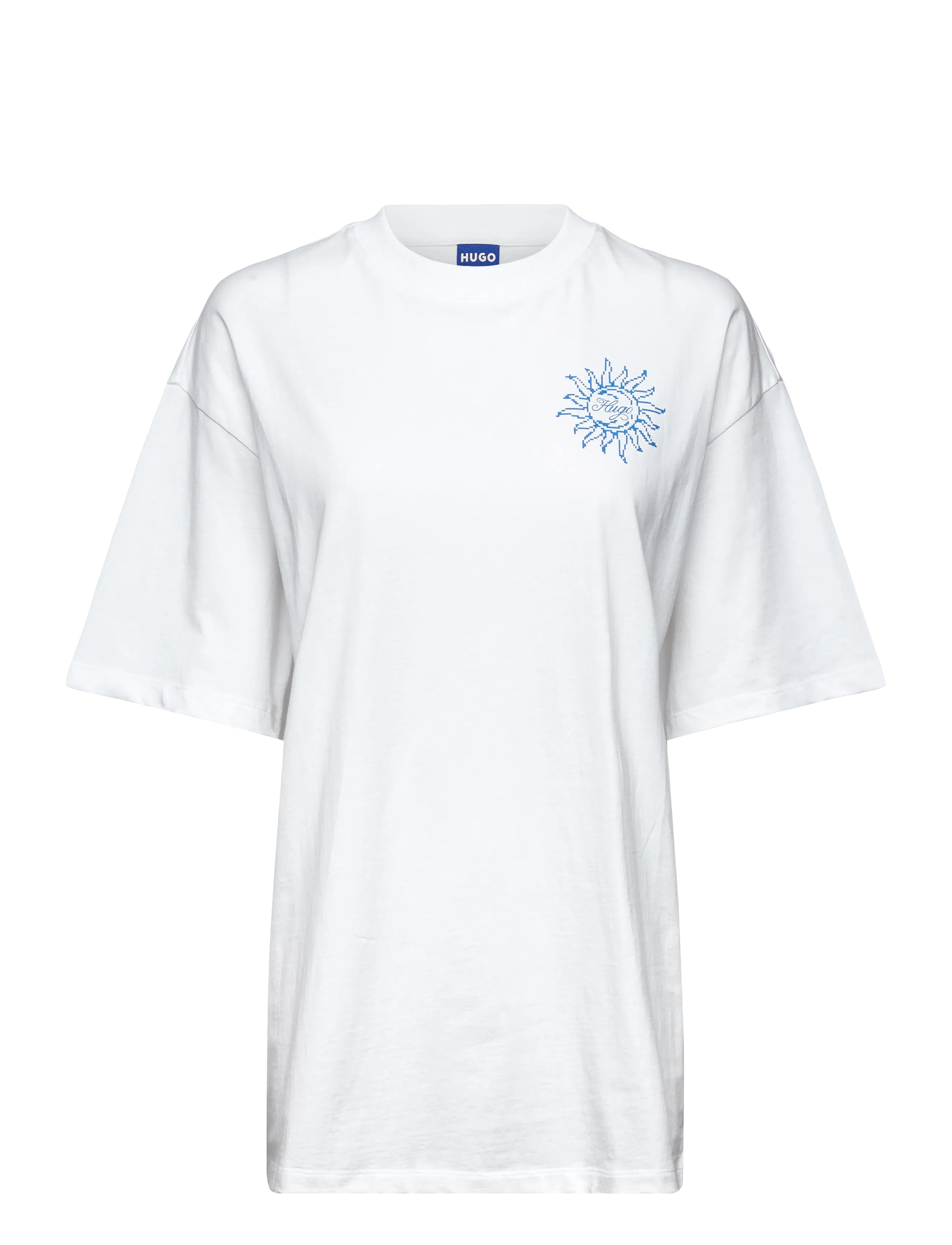 HUGO BLUE Oversize_tee_B_5 - HUGO BLUE - WHITE / white