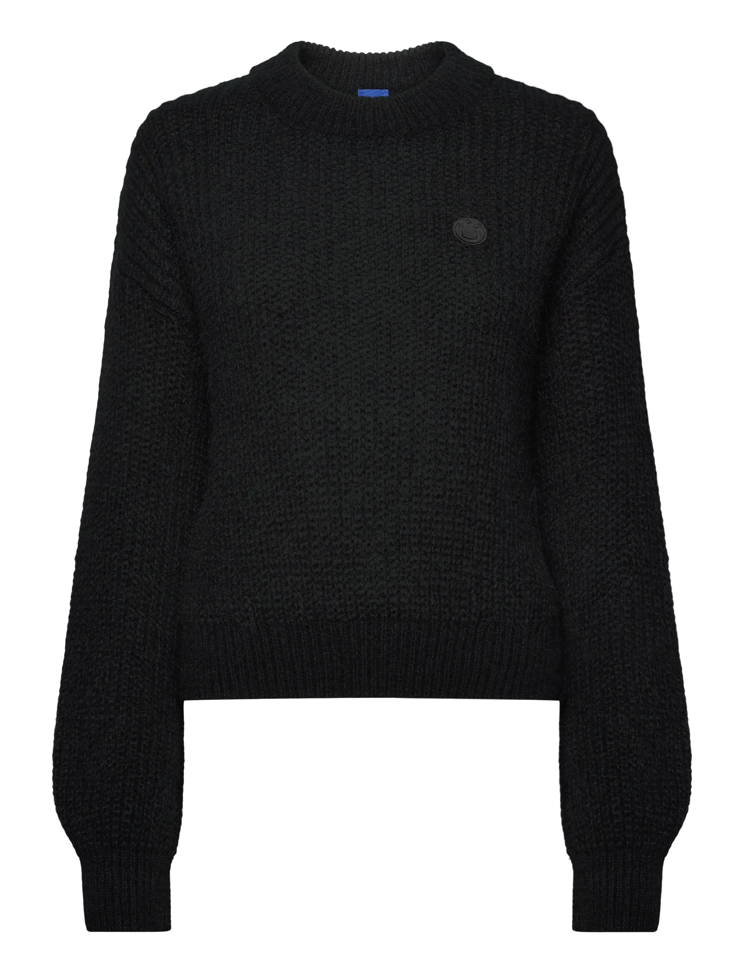 HUGO BLUE Slogerynna_B, Kvinder, Strikket Sweater, Sort, Str: L