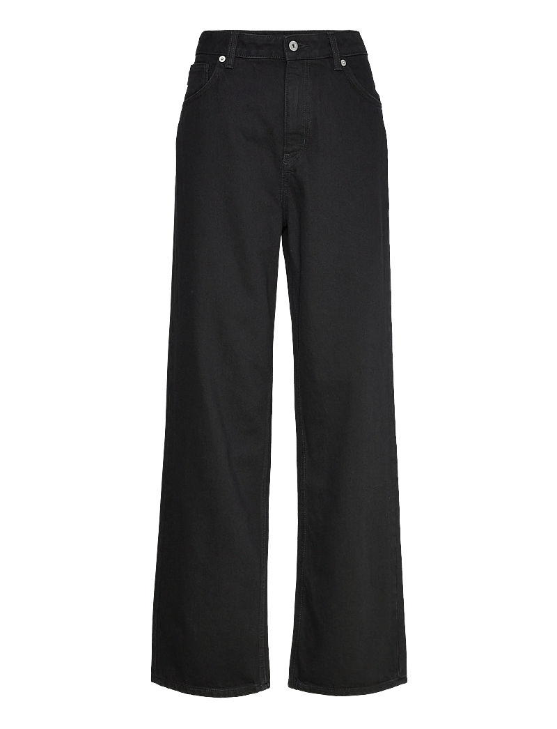 HUGO BLUE - Leni_B - hosen mit weitem bein - black - 0