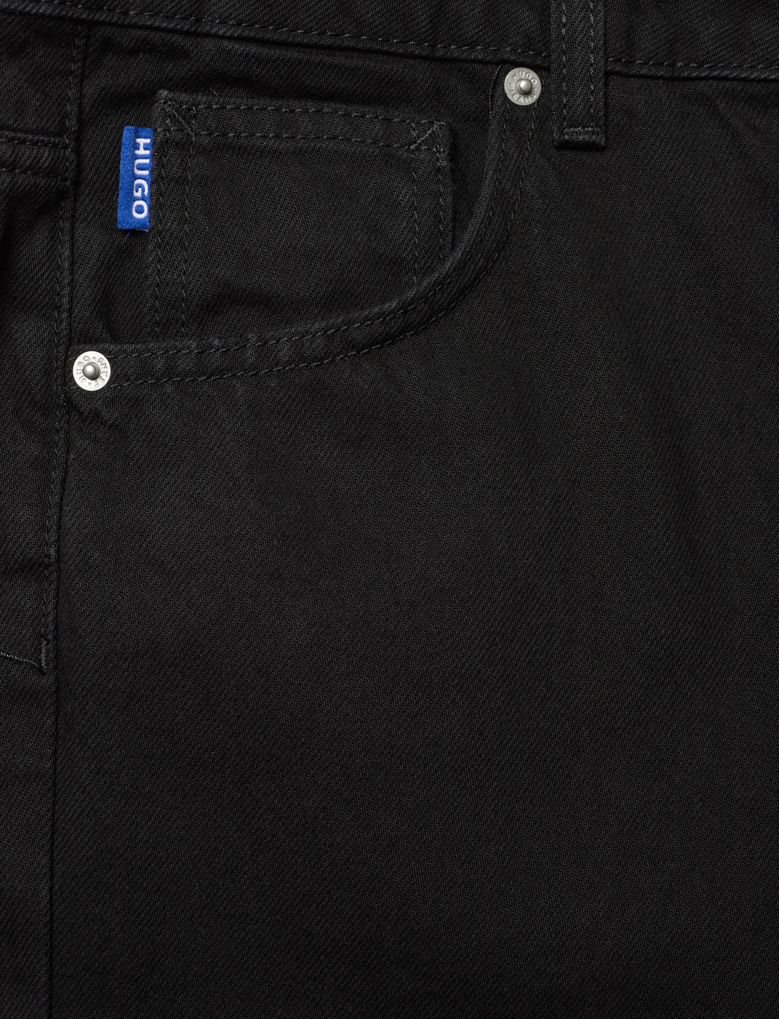 HUGO BLUE - Leni_B - brede jeans - black - 2