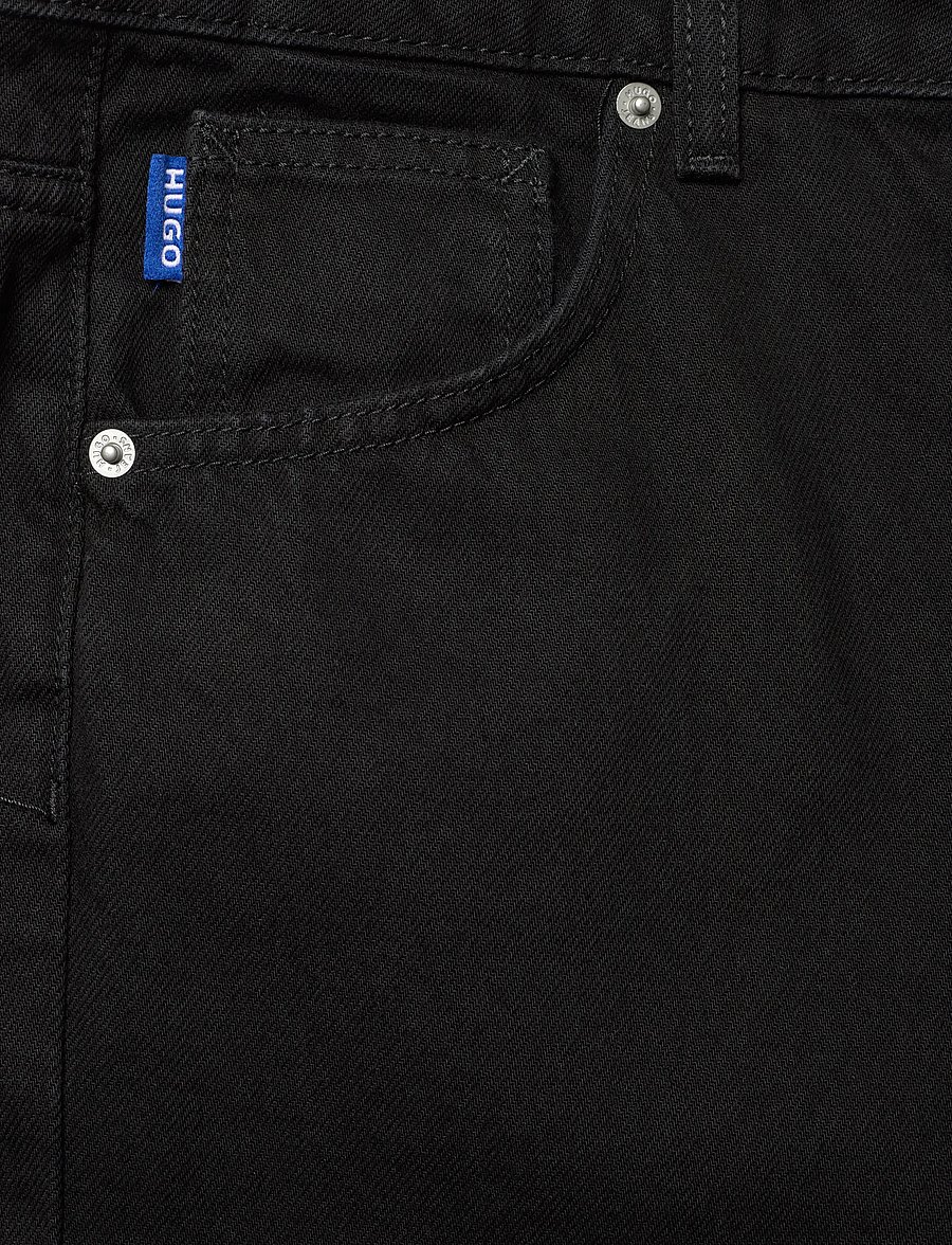 HUGO BLUE - Leni_B - hosen mit weitem bein - black - 2