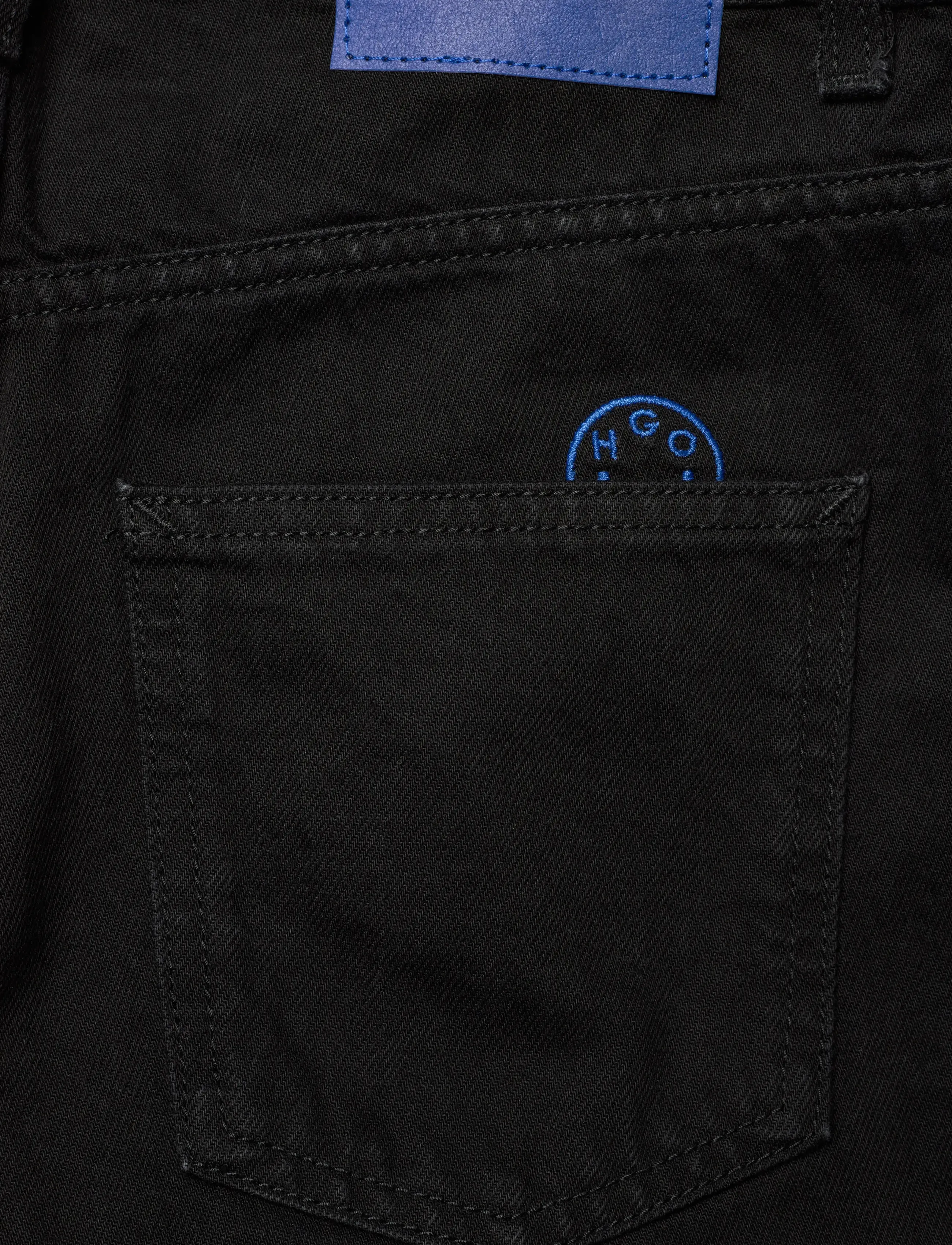 HUGO BLUE - Leni_B - brede jeans - black - 4