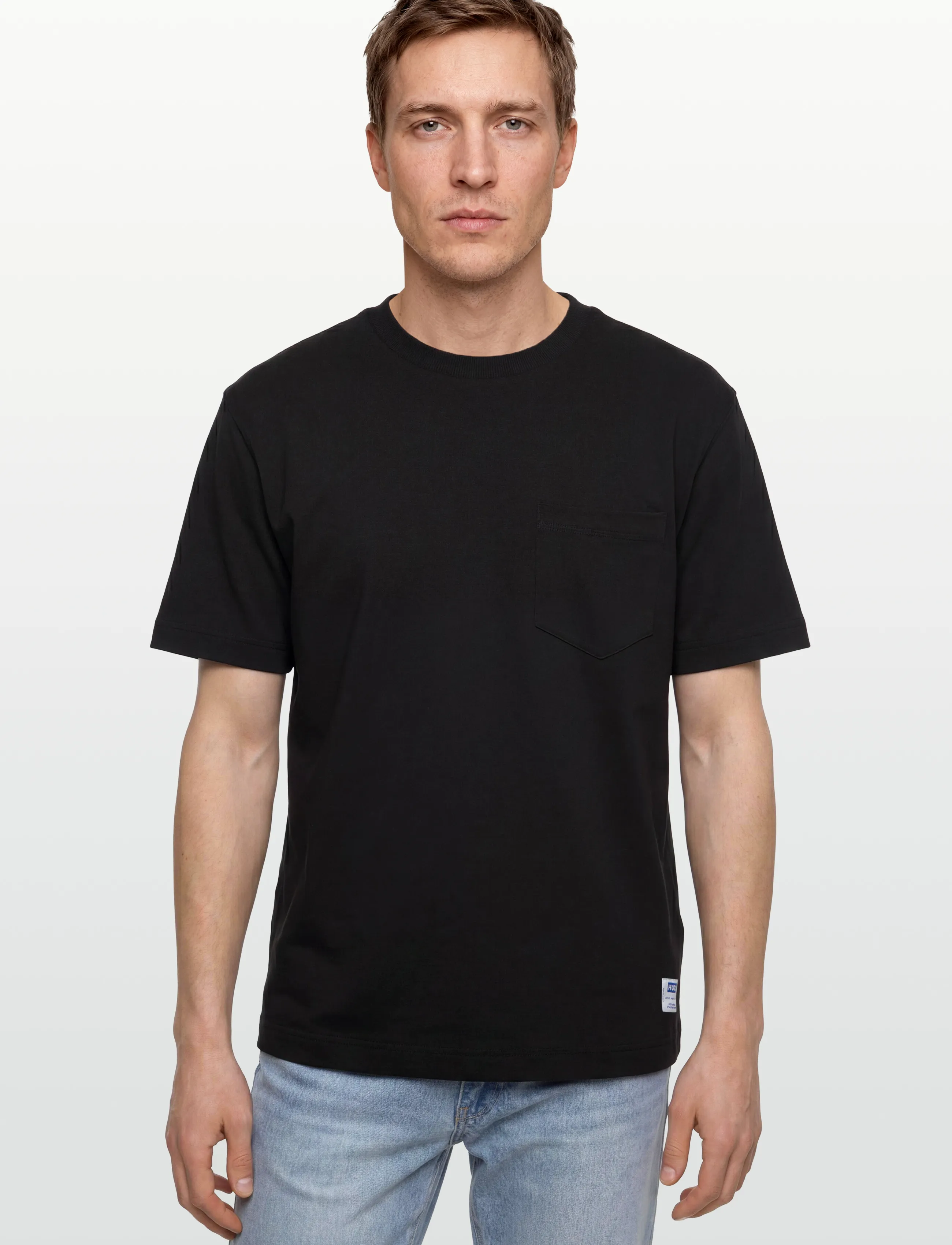 HUGO BLUE - Nestite - kortærmede t-shirts - black - 3