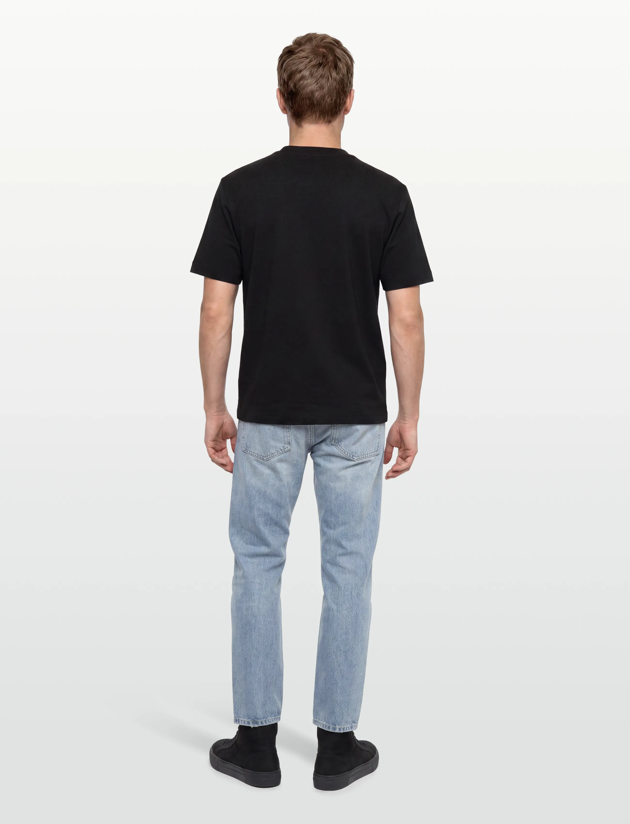 HUGO BLUE - Nestite - kortærmede t-shirts - black - 4
