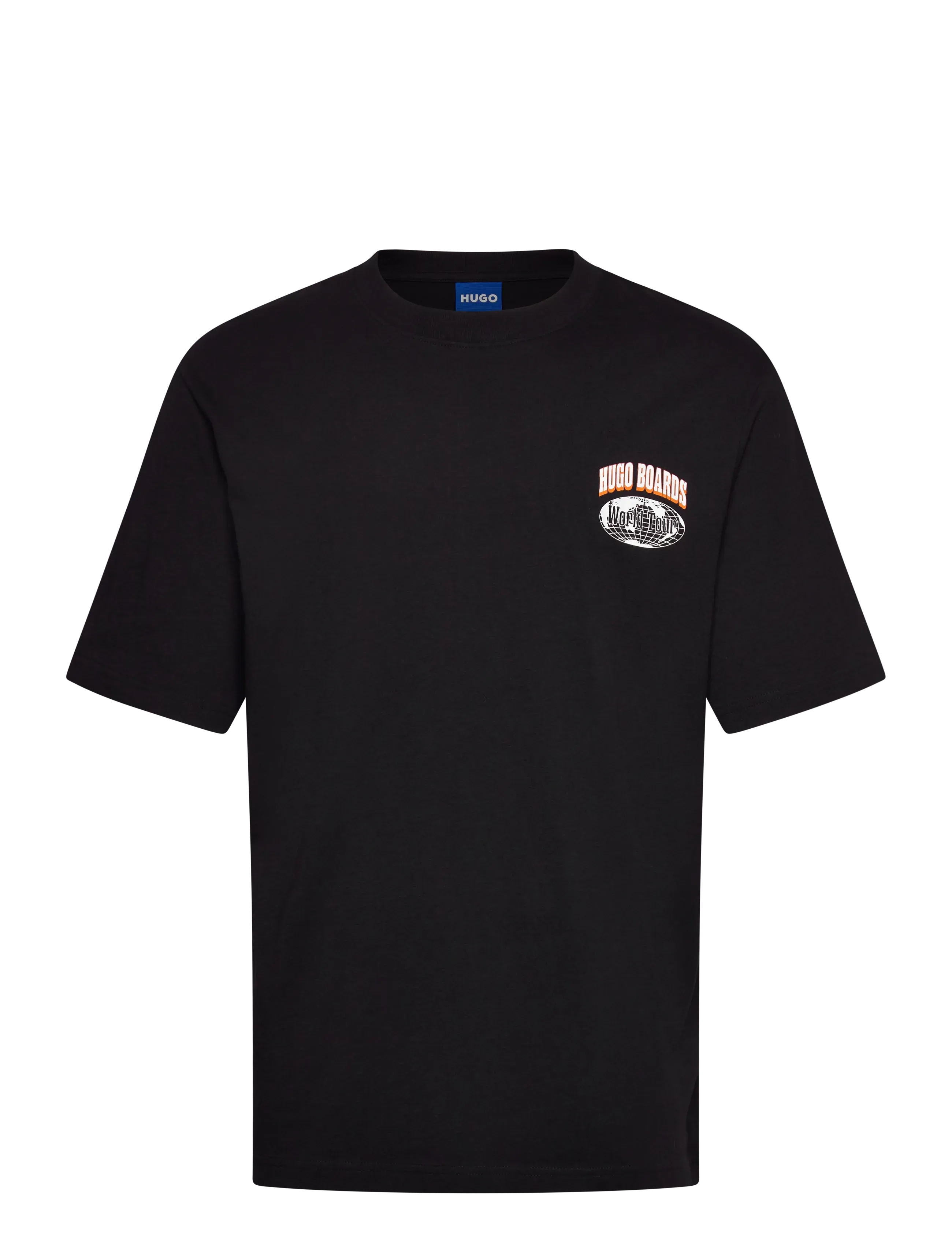 HUGO BLUE Nartupix, M, Black, T-Shirts > Kortærmede, Herre
