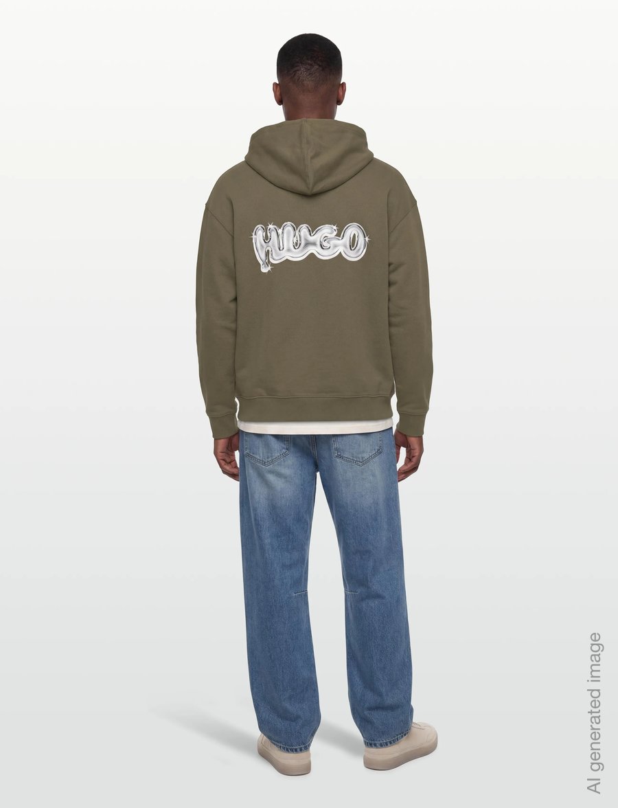 HUGO BLUE - Nyrohood - kapuutsiga pusad - open green - 4