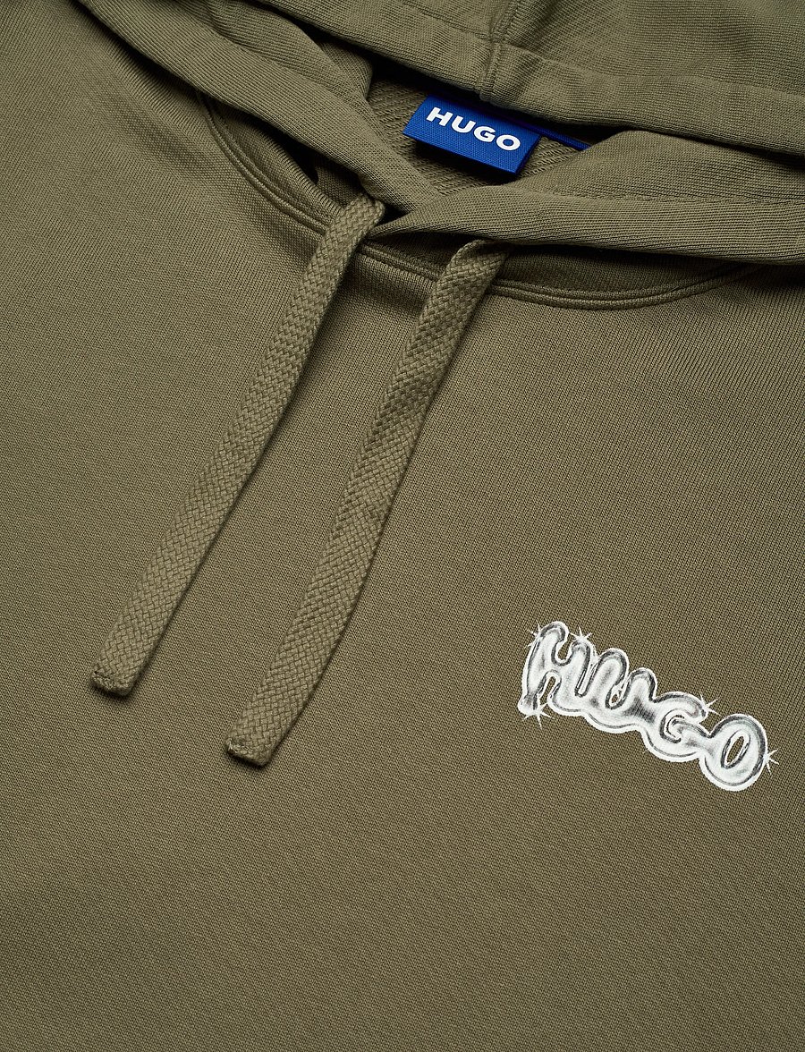 HUGO BLUE - Nyrohood - kapuutsiga pusad - open green - 5
