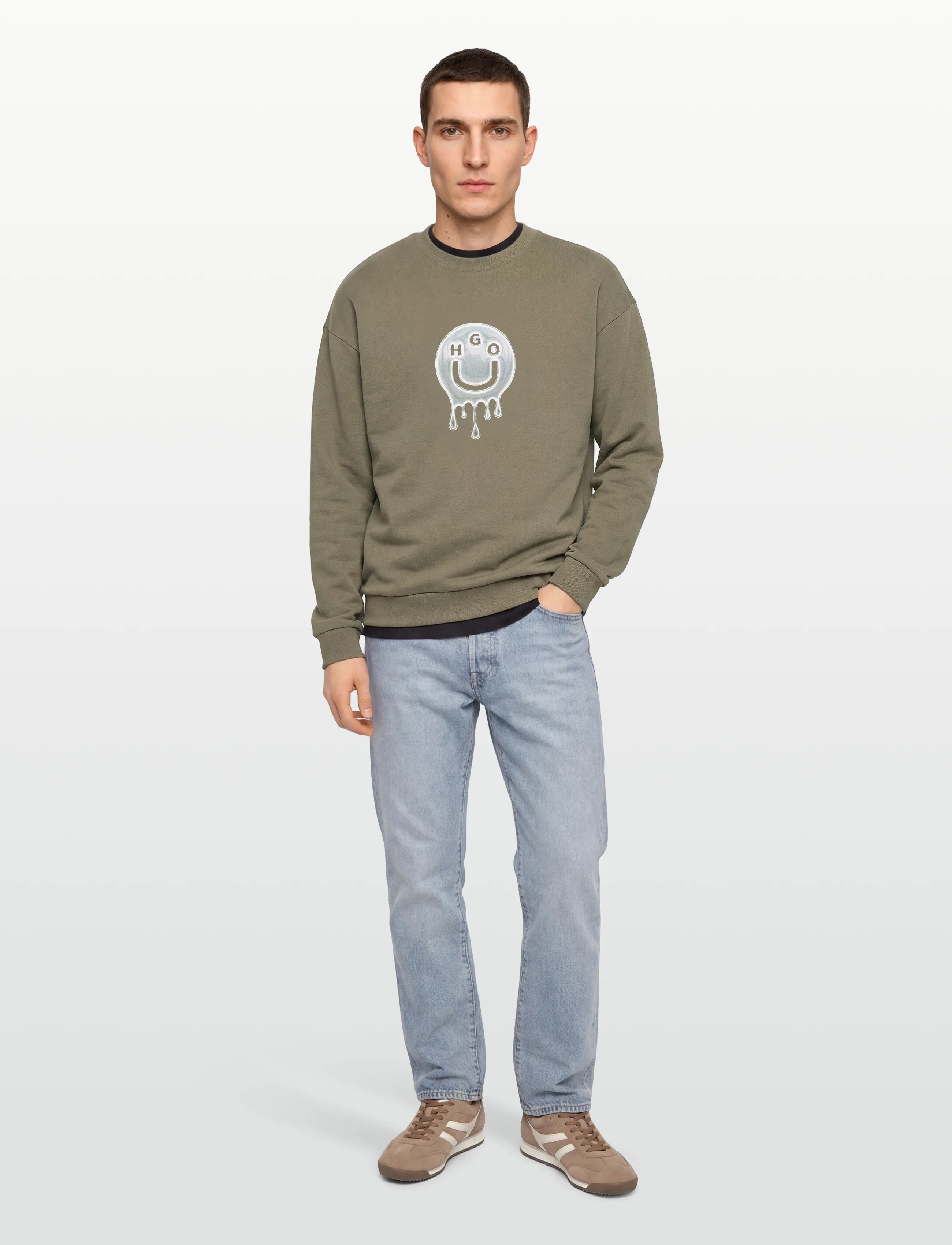 HUGO BLUE Newirex - Kleidung - OPEN GREEN / khaki/green