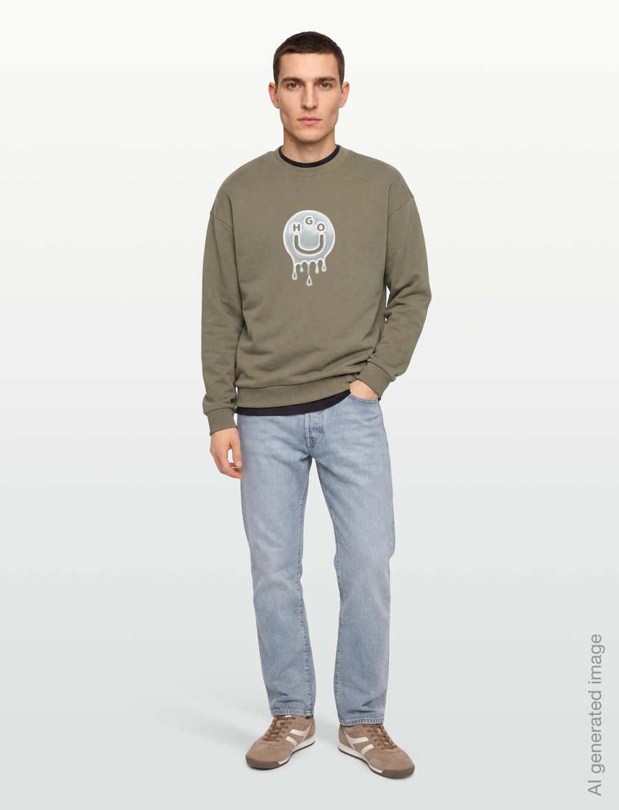 HUGO BLUE - Newirex - sweatshirts - open green - 0