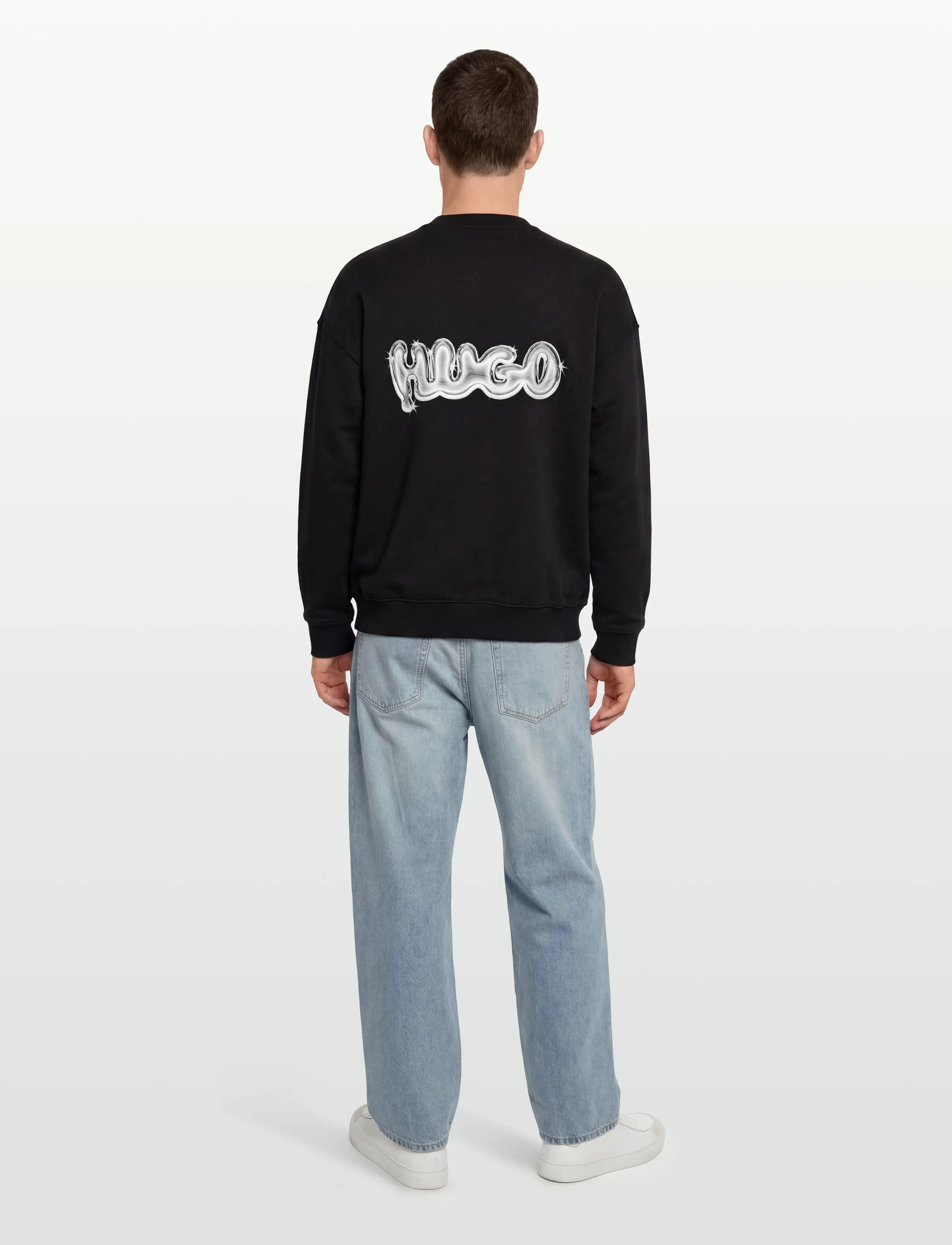 HUGO BLUE - Nyrocrew - sweatshirts - black - 4