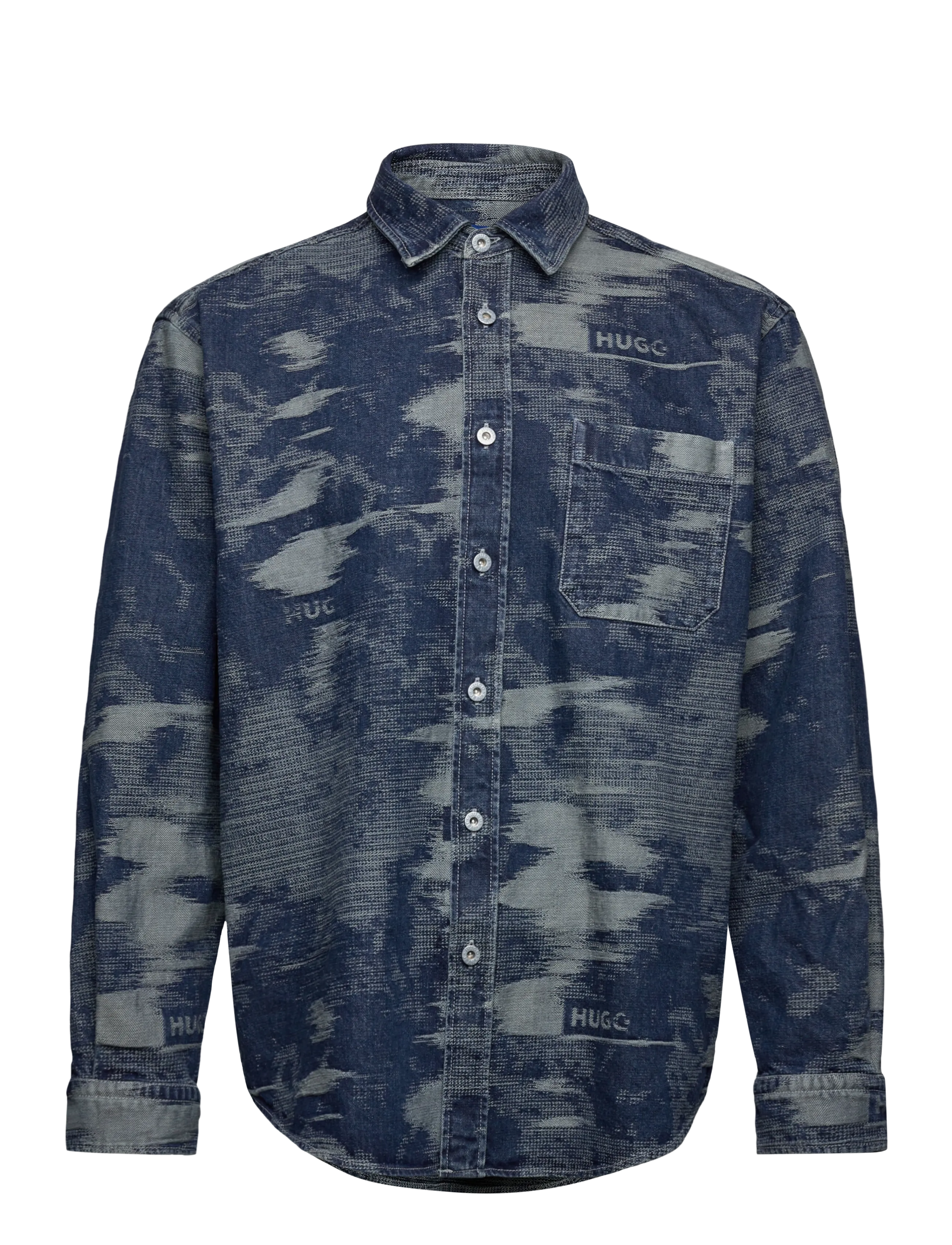 HUGO BLUE Ebalto - T-shirts - MEDIUM BLUE / navy
