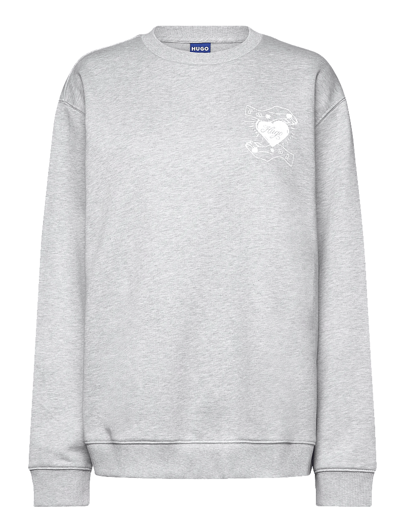 HUGO BLUE - Oversized Crew_B_4 - alltags-style - open grey - 0