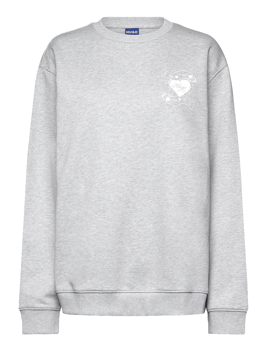 HUGO BLUE - Oversized Crew_B_4 - vardagsstil - open grey - 0