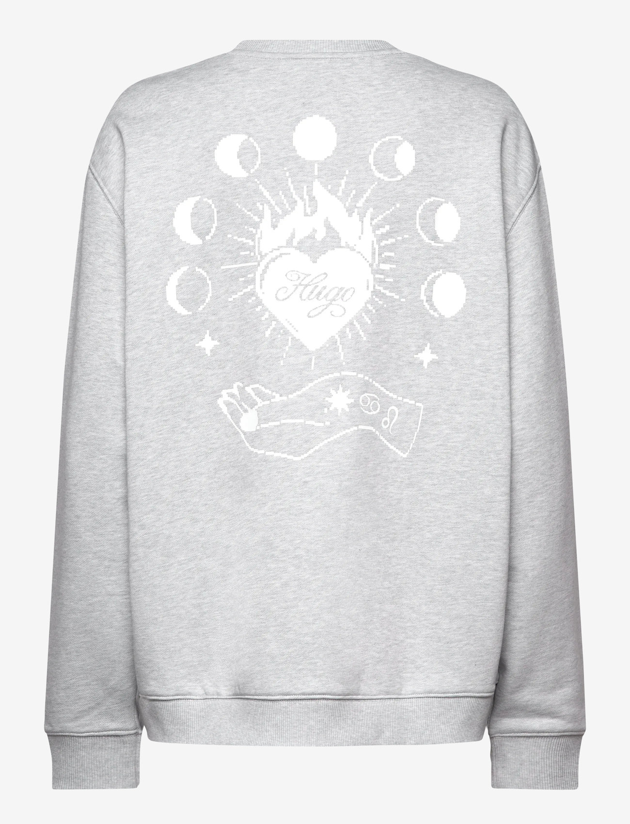 HUGO BLUE - Oversized Crew_B_4 - damen - open grey - 1