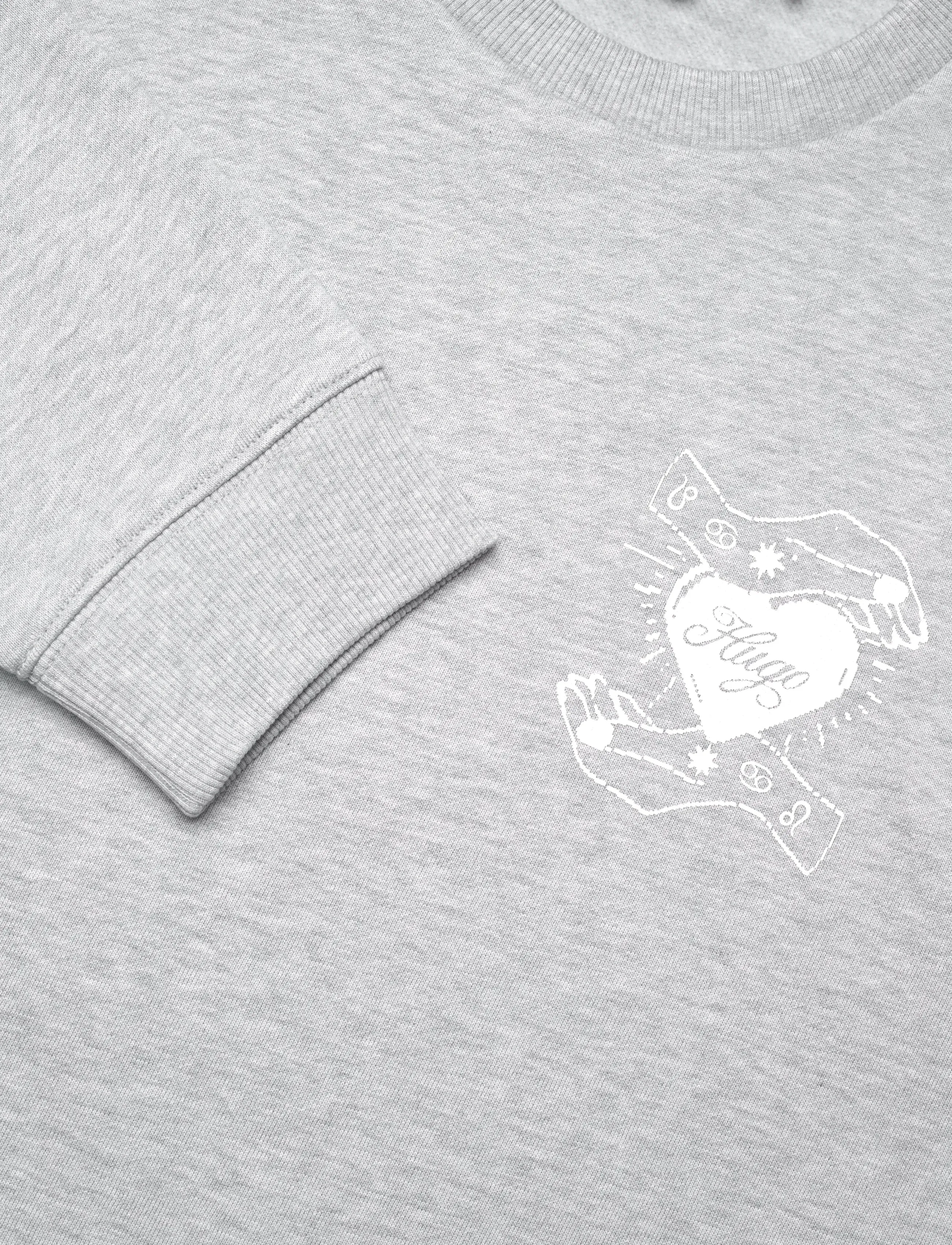 HUGO BLUE - Oversized Crew_B_4 - bluzy & bluzy z kapturem - open grey - 2