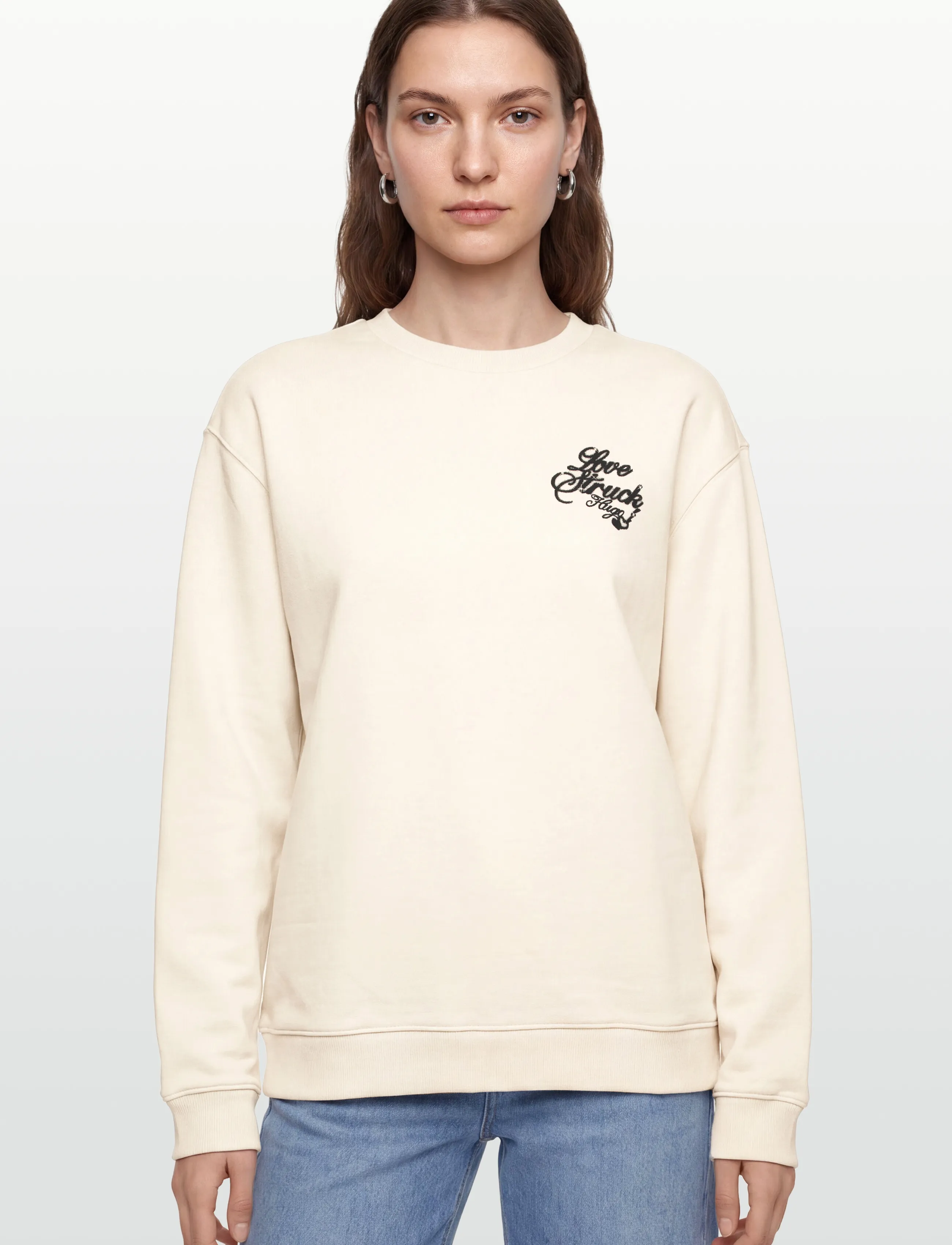 HUGO BLUE - Oversized Crew_B_4 - damen - open white - 3