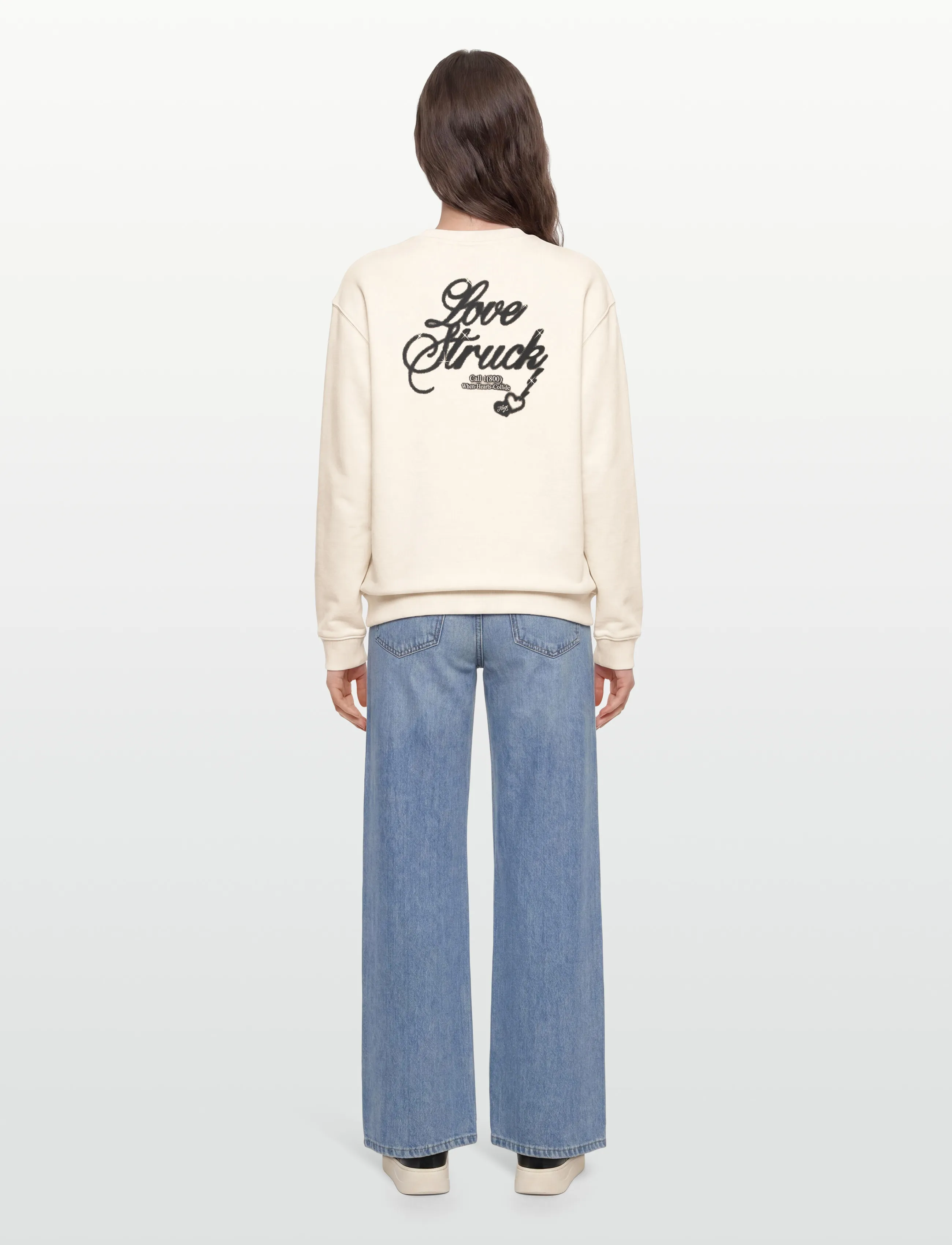 HUGO BLUE - Oversized Crew_B_4 - damen - open white - 4