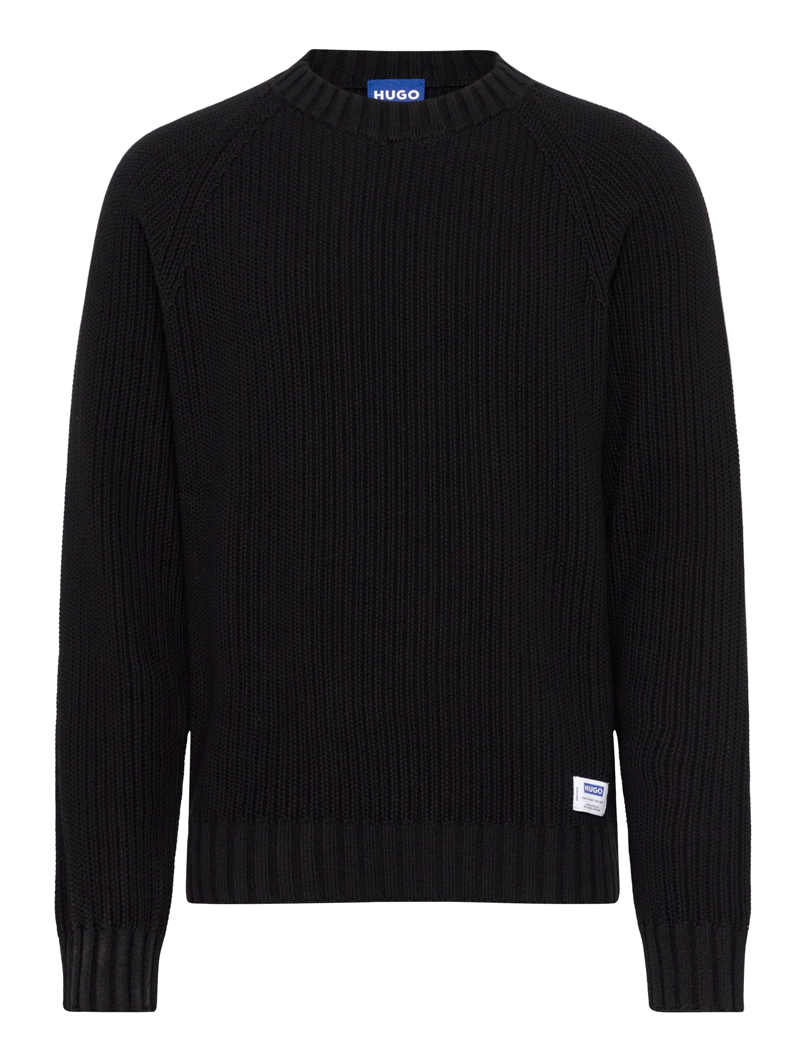 HUGO BLUE Sonnee, S, Knitwear, Schwarz - Round Necks, Männerswear
