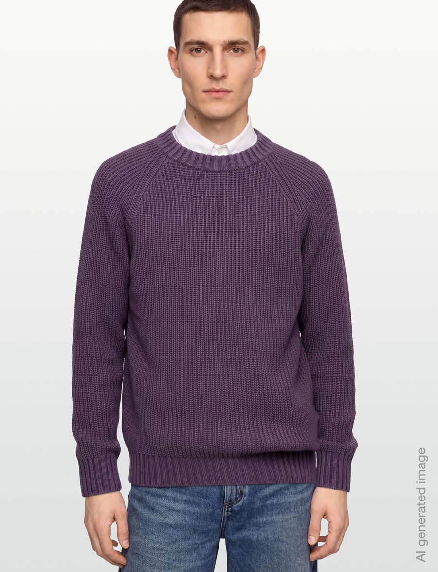 HUGO BLUE - Sonnee - rundhals - dark purple - 3