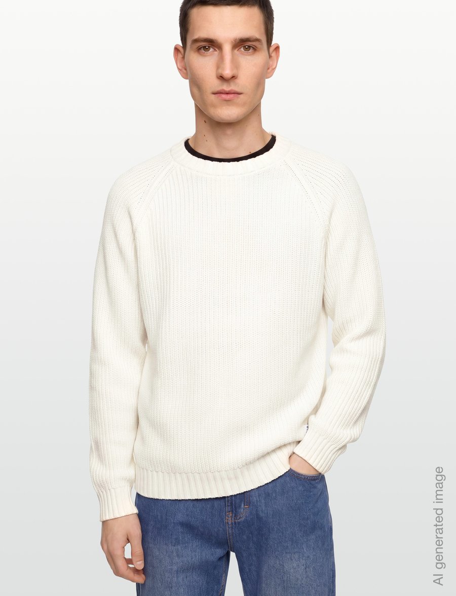 HUGO BLUE - Sonnee - rundhals - open white - 3