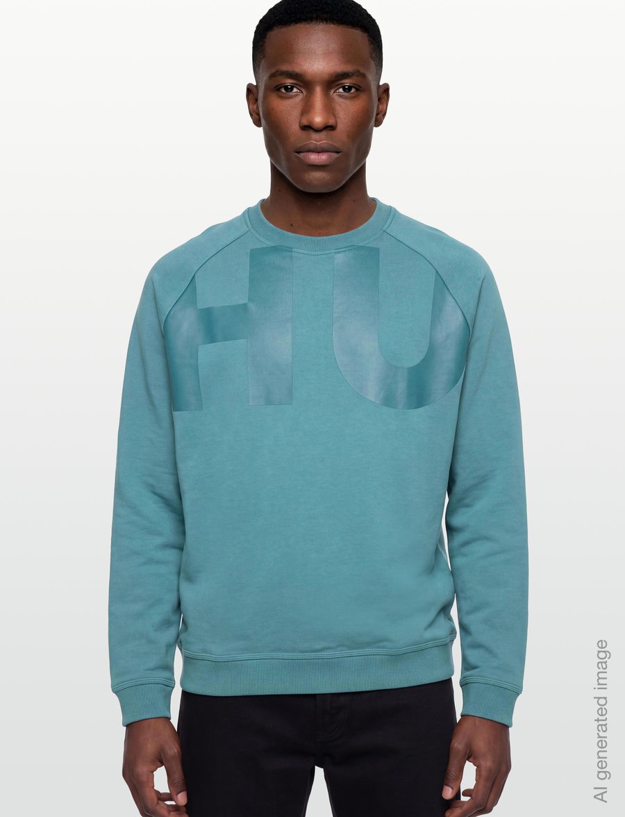 HUGO BLUE - Nalfcrew - sweatshirts - turquoise/aqua - 3