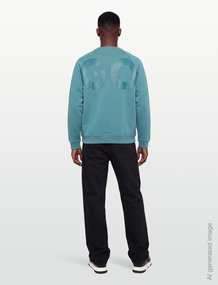 HUGO BLUE - Nalfcrew - sweatshirts - turquoise/aqua - 4