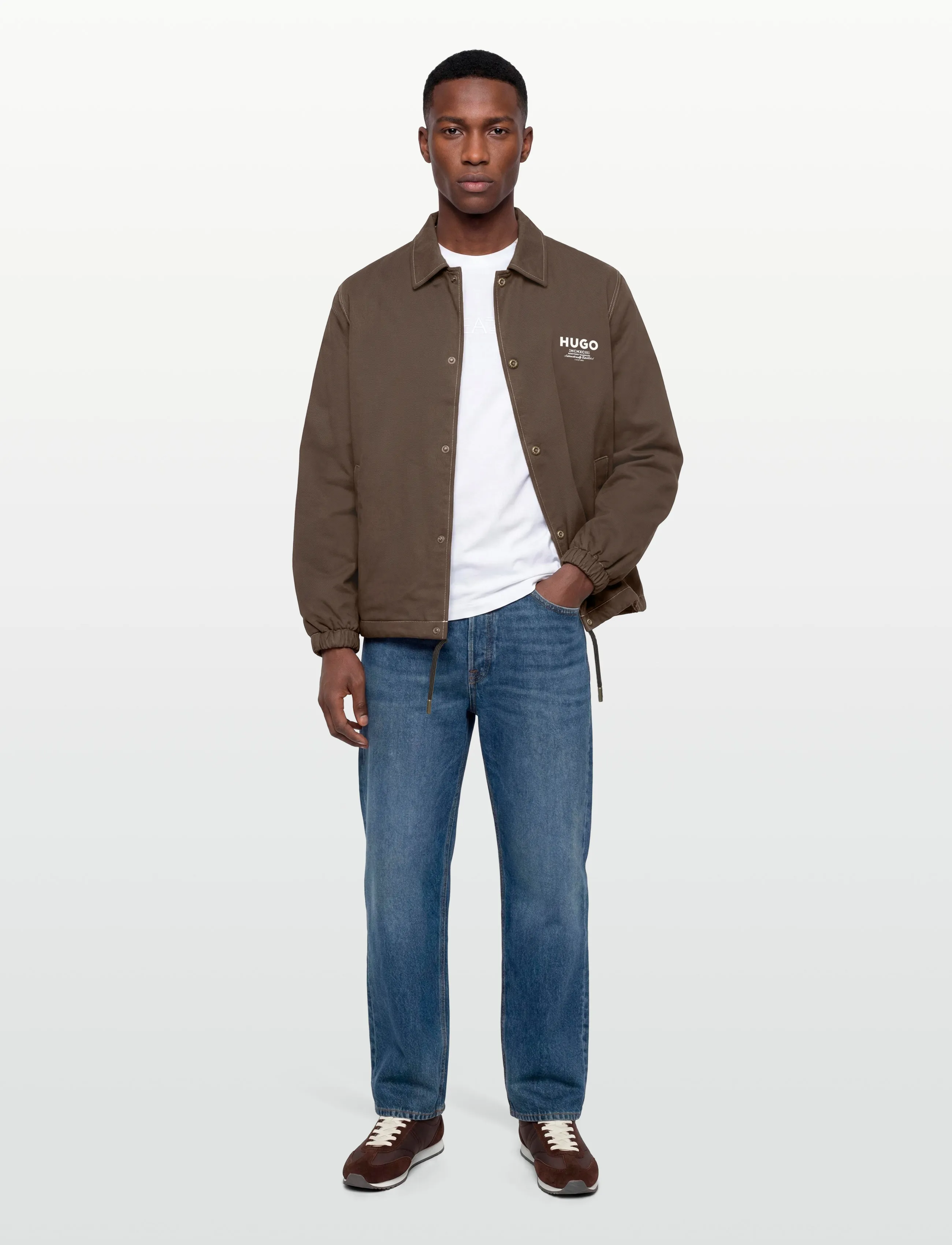 HUGO BLUE Biyo2611 - Jacken - DARK BROWN / brown