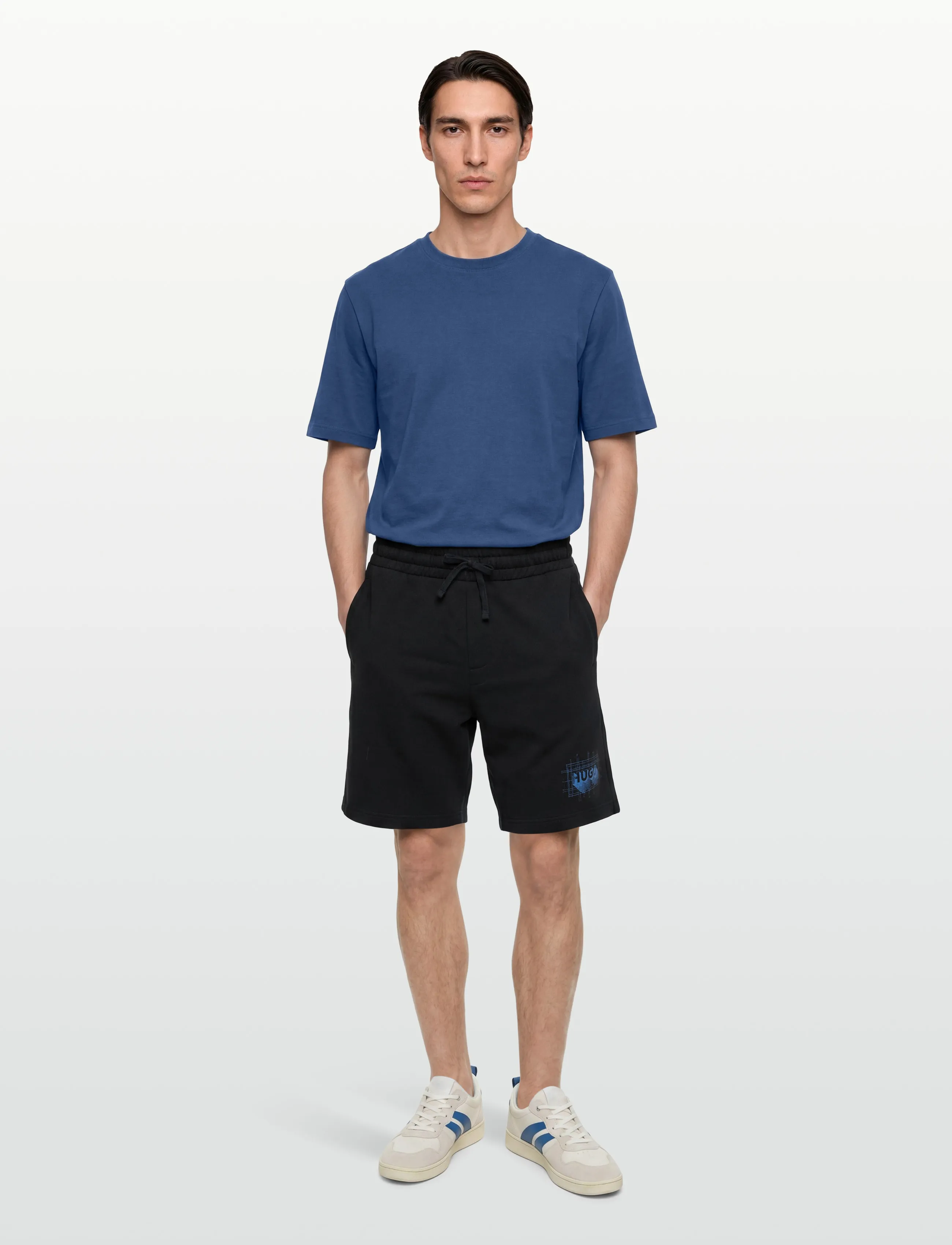 HUGO BLUE Nothali, Mænd, Sweatshorts, Sort, Str: XXL