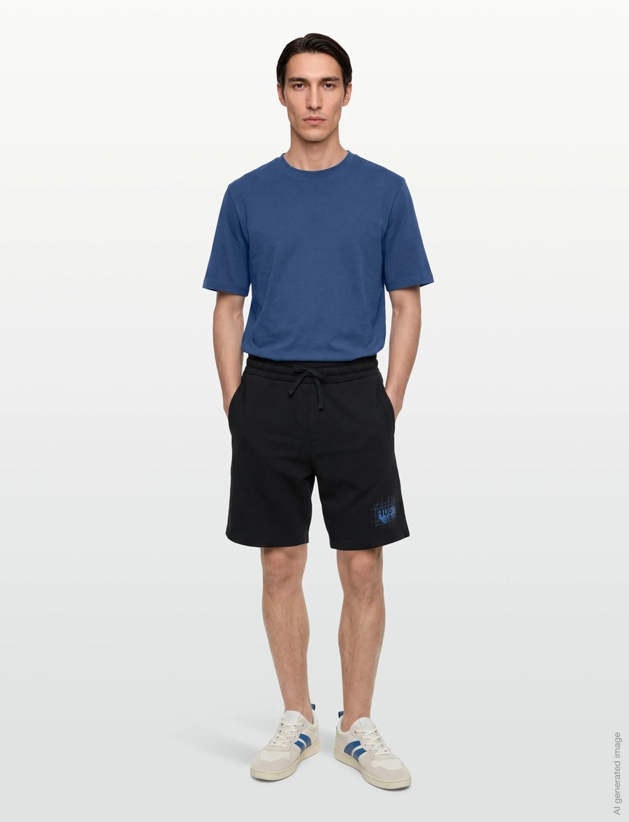 HUGO BLUE - Nothali - mjúkar stuttbuxur - black - 0