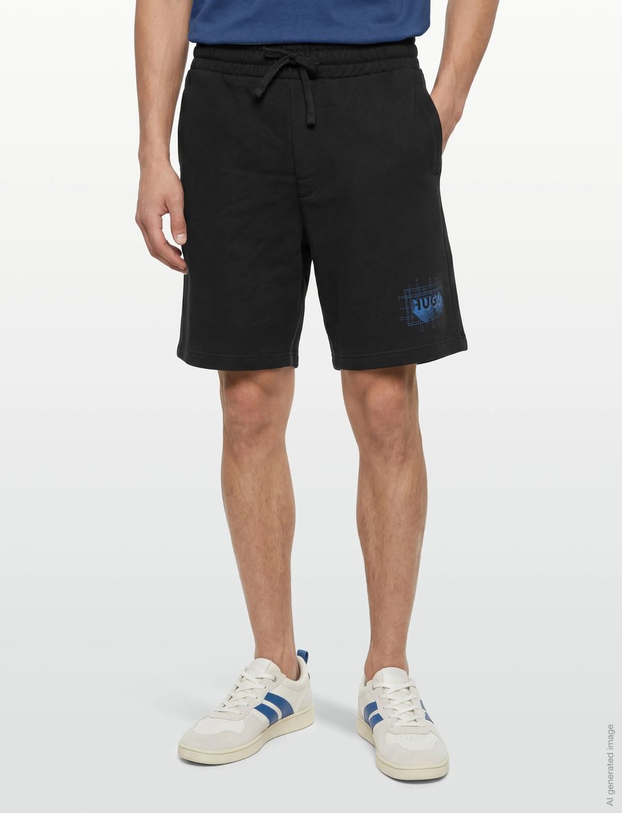 HUGO BLUE - Nothali - mjúkar stuttbuxur - black - 3