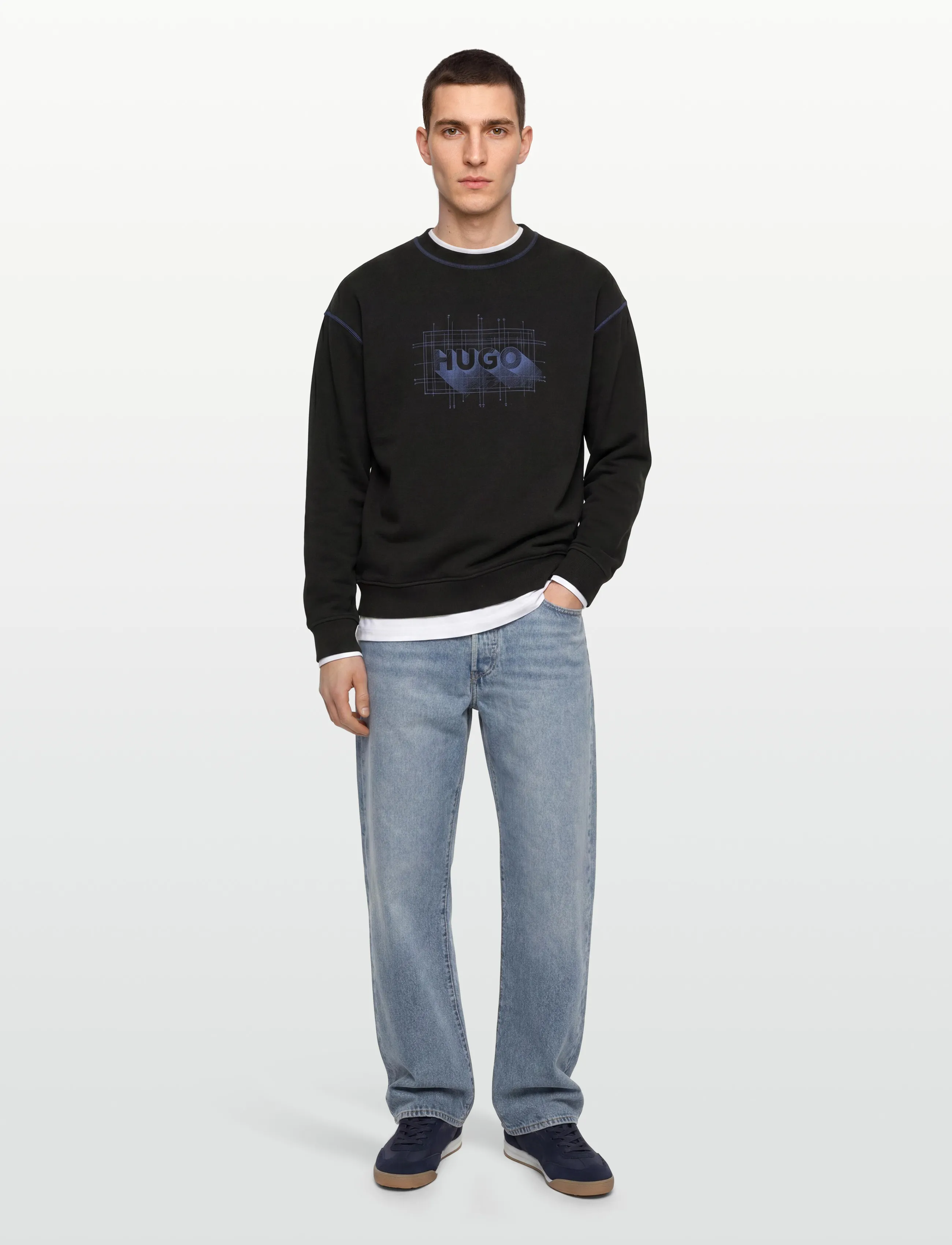 HUGO BLUE Nothalic - Kleidung - BLACK / black