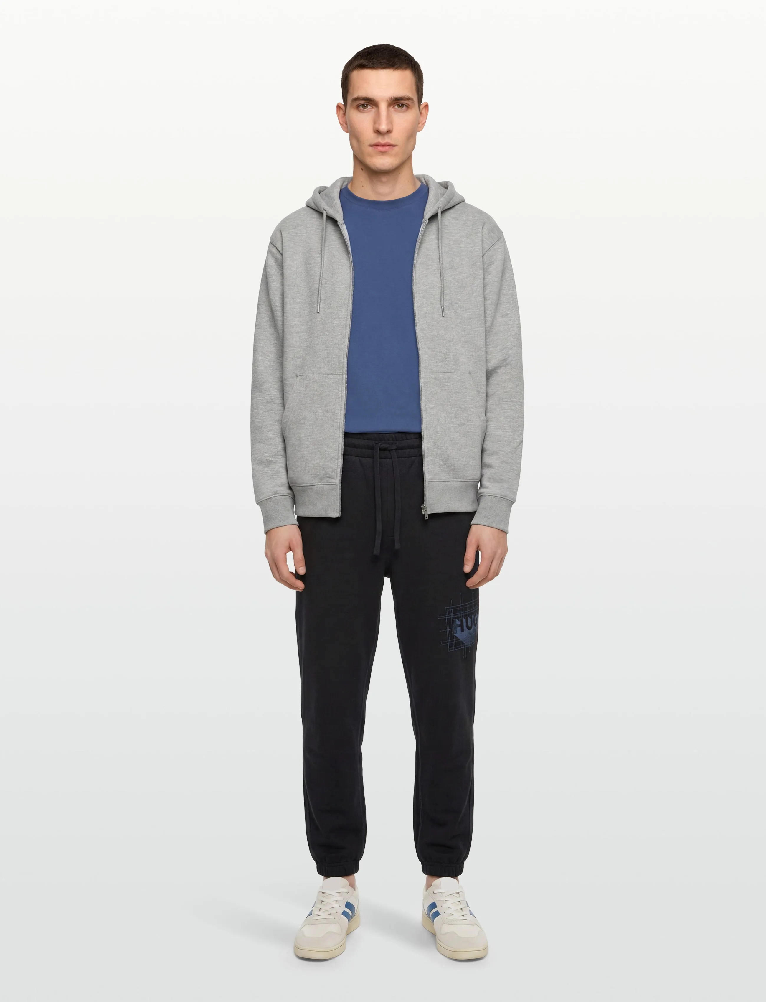 HUGO BLUE Notharos, L, Black, Underdele > Joggingbukser, Herre