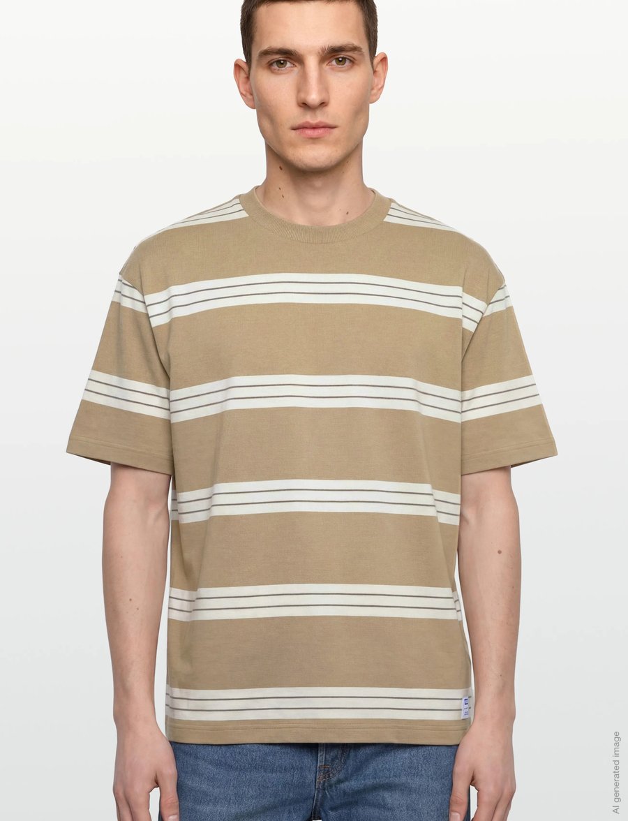 HUGO BLUE - Nolisto - kurzärmelige t-shirts - medium beige - 3