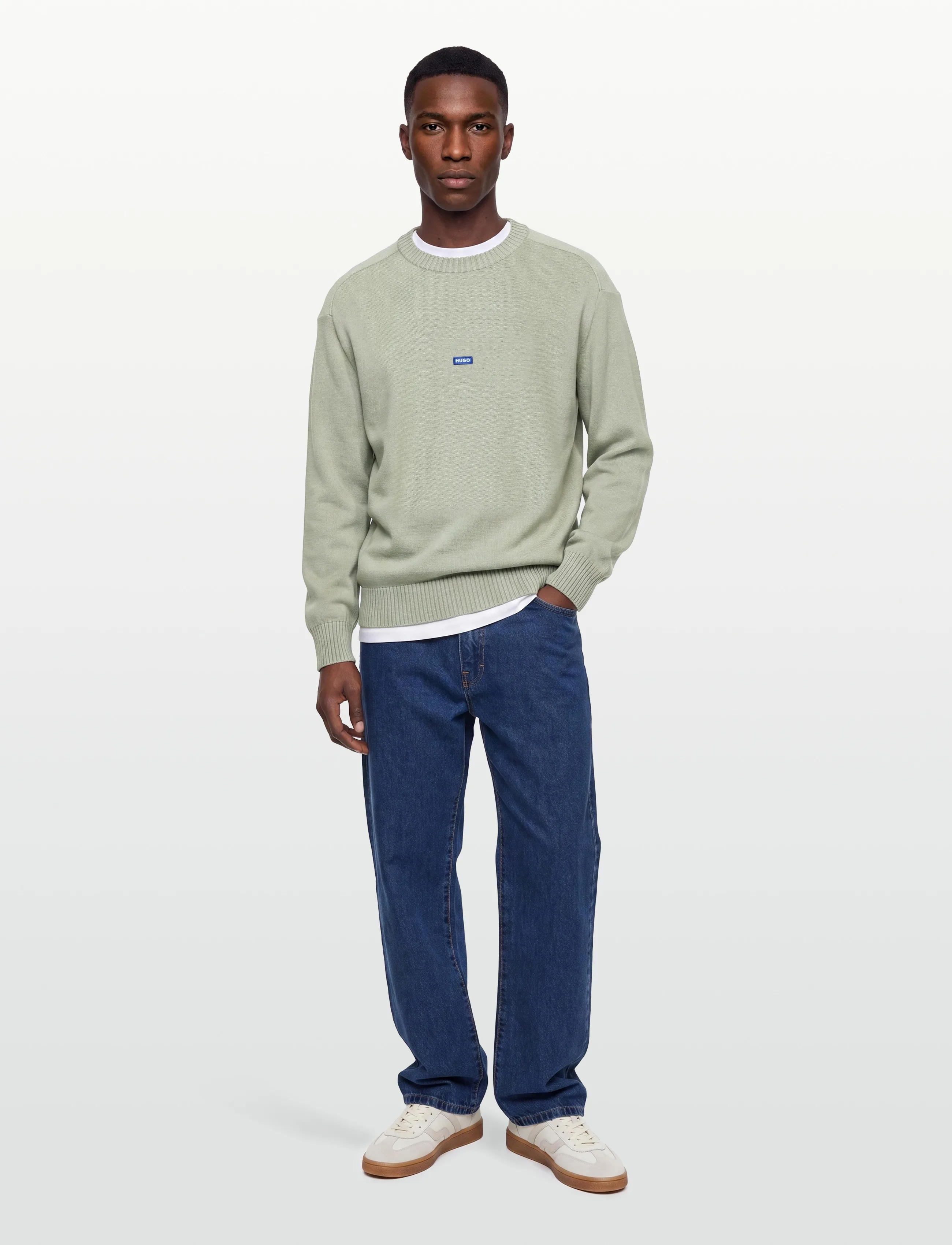 HUGO BLUE - San Casey-C1 - round necks - beige overflow - 0