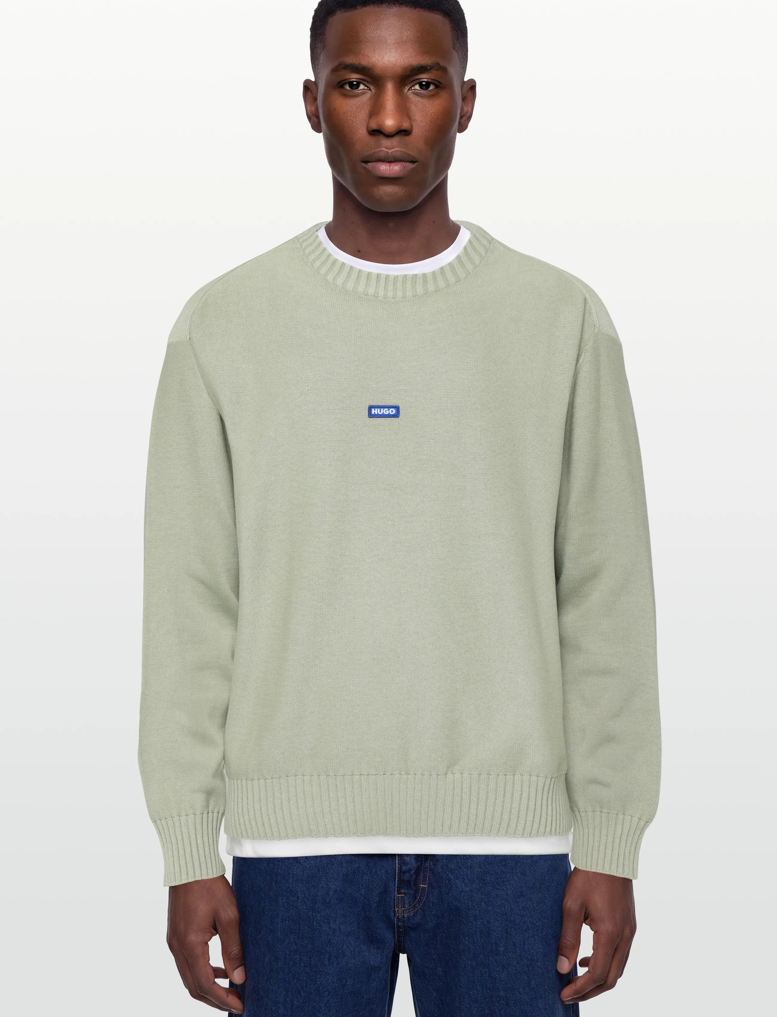 HUGO BLUE - San Casey-C1 - round necks - beige overflow - 3