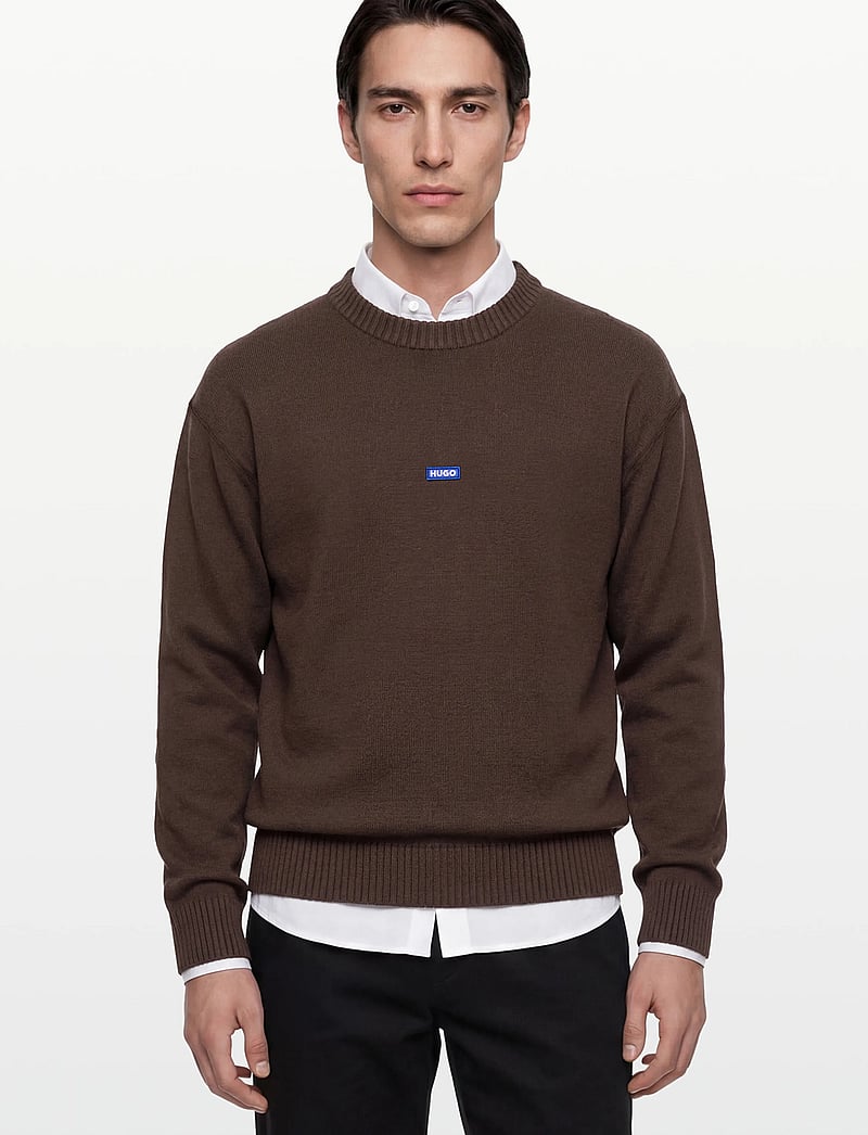 HUGO BLUE - San Casey-C1 - rundhals - dark brown - 3