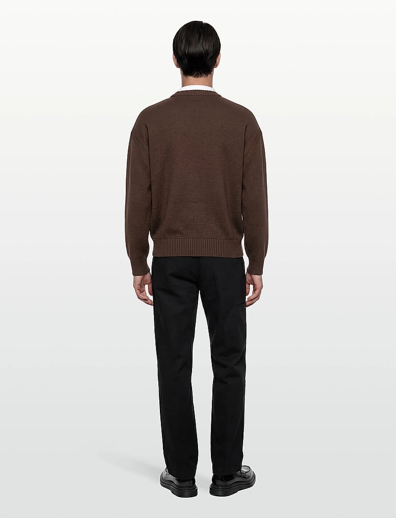 HUGO BLUE - San Casey-C1 - rundhals - dark brown - 4