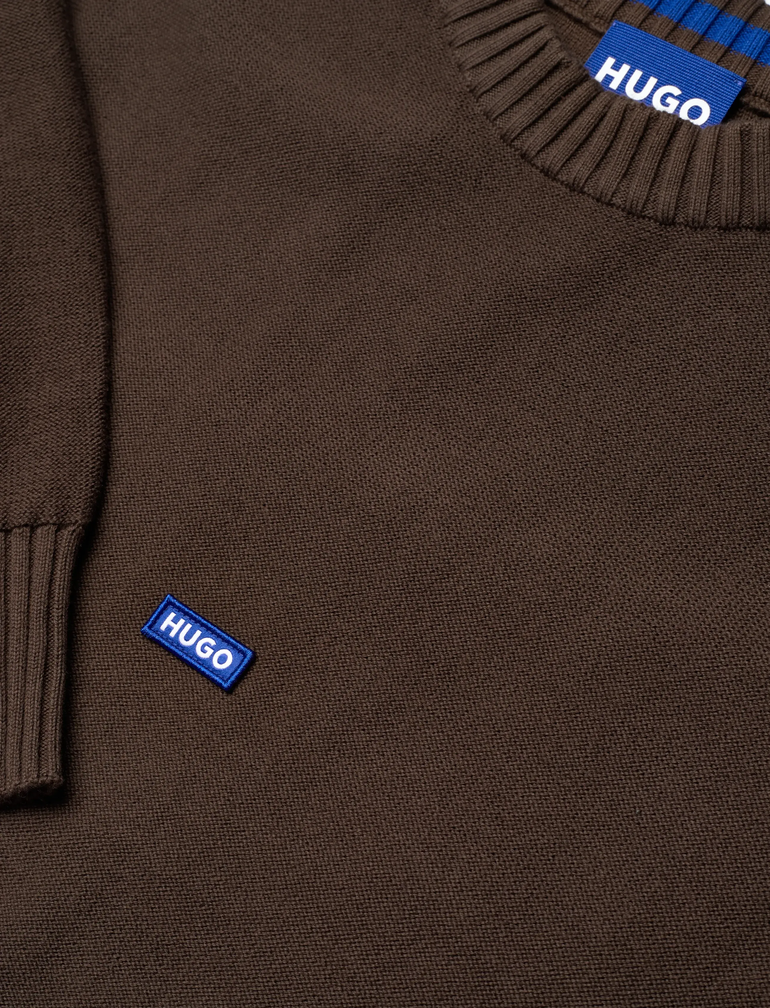 HUGO BLUE - San Casey-C1 - rundhals - dark brown - 5