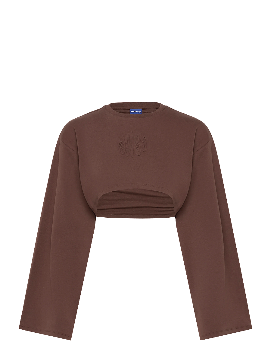 HUGO BLUE - Daleisy_B - crop tops - medium brown - 1