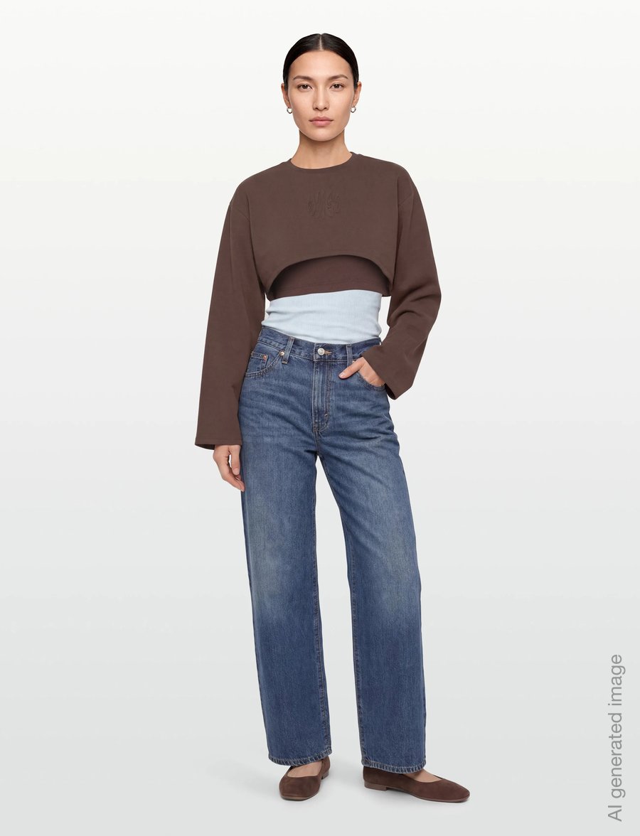 HUGO BLUE - Daleisy_B - crop tops - medium brown - 0