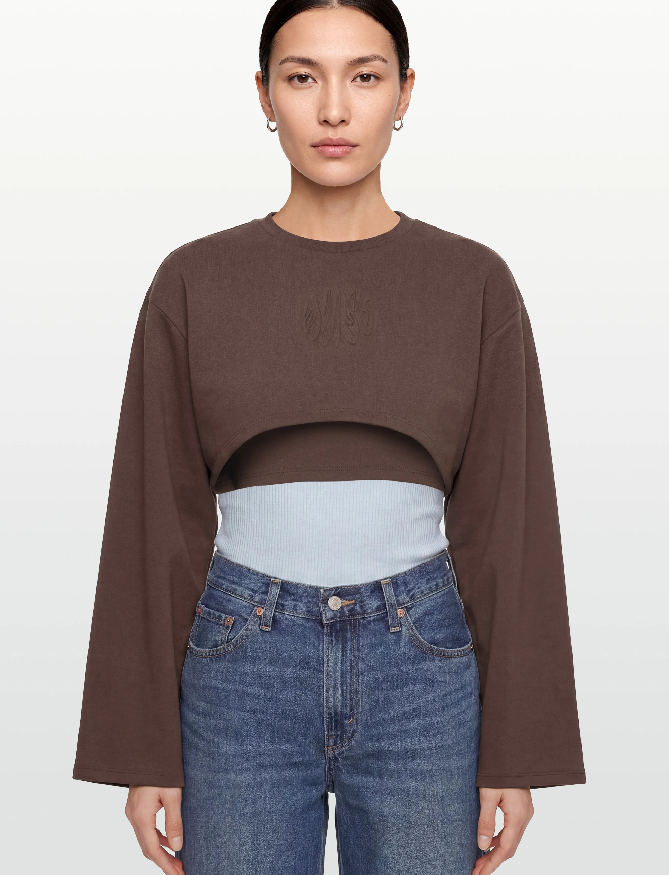 HUGO BLUE - Daleisy_B - crop tops - medium brown - 3