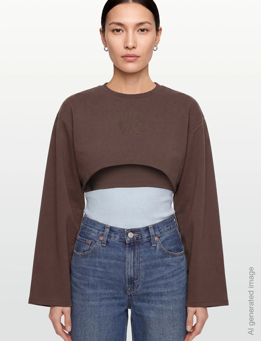 HUGO BLUE - Daleisy_B - crop tops - medium brown - 3