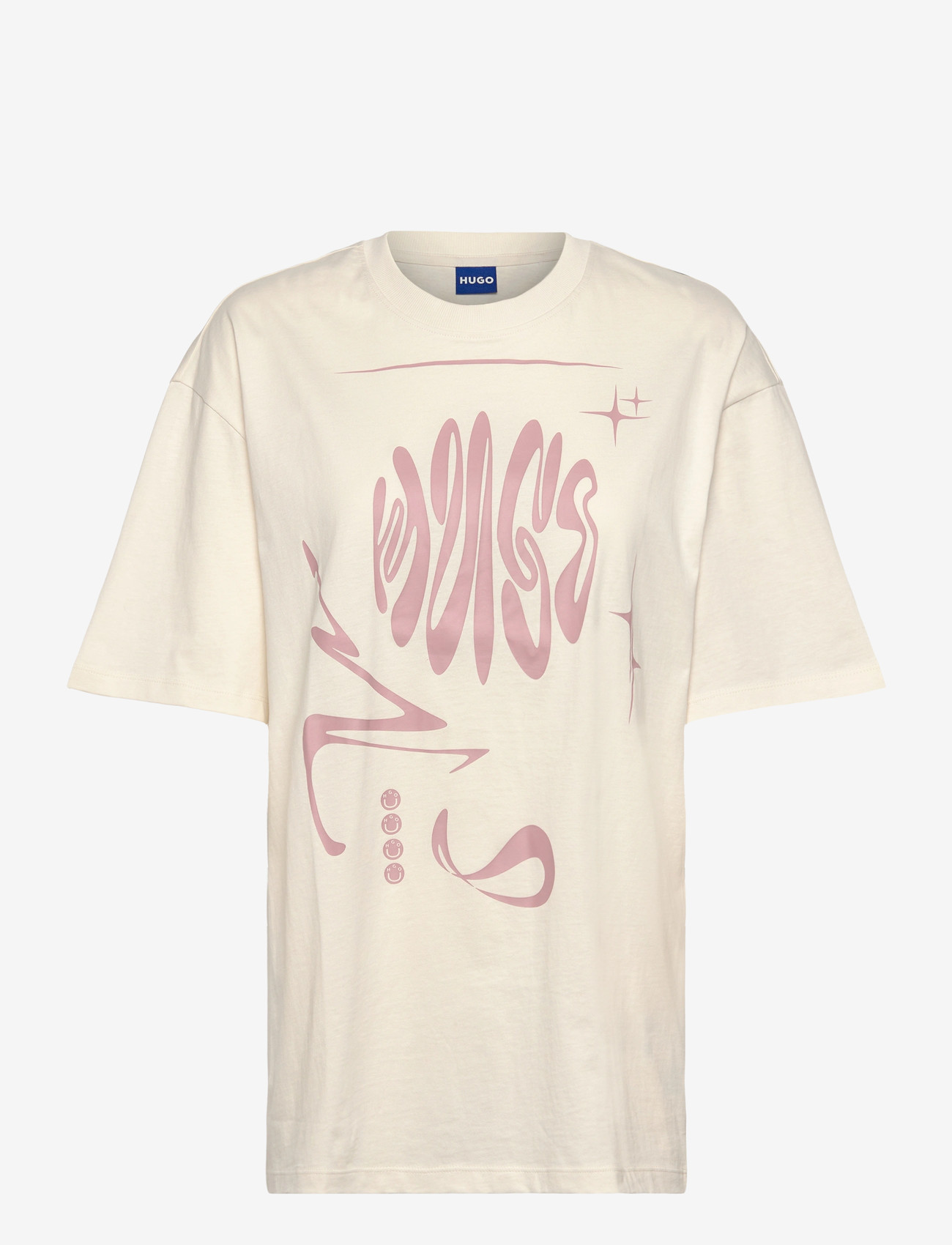 HUGO BLUE - Oversized_Tee_B_8 - t-shirts - open white - 0