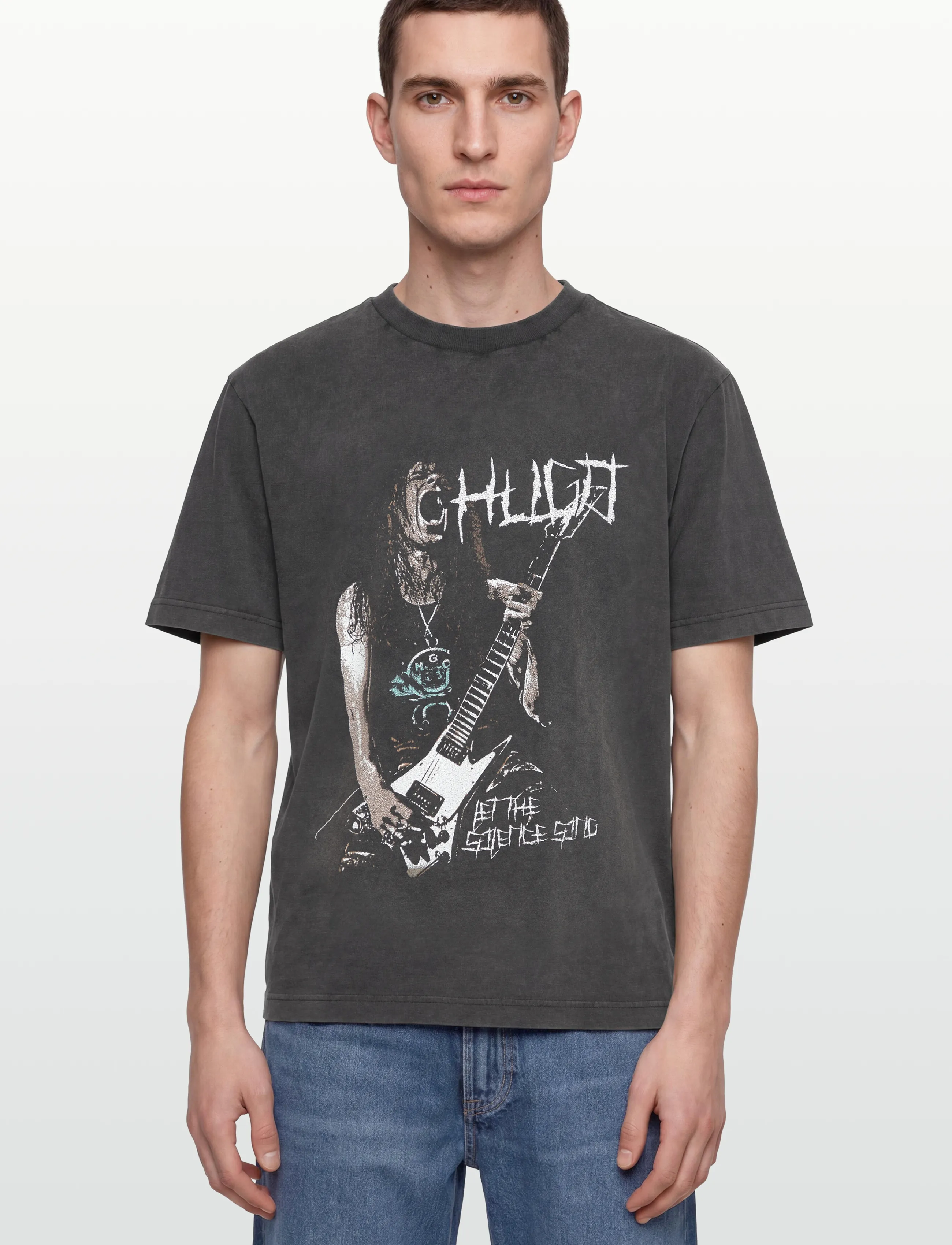 Hugo Blue Noctornix t-shirts med tryck herr – bild 2